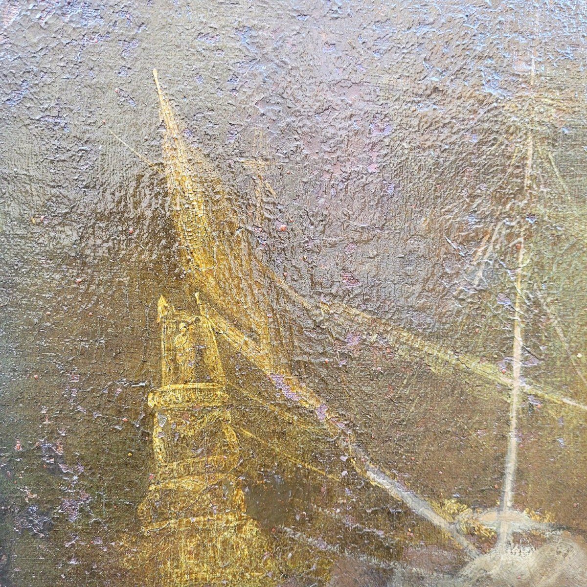 Battle Of Lepanto, 118x172cm, Oil On Canvas, Framed, 17th Century photo vinterior
