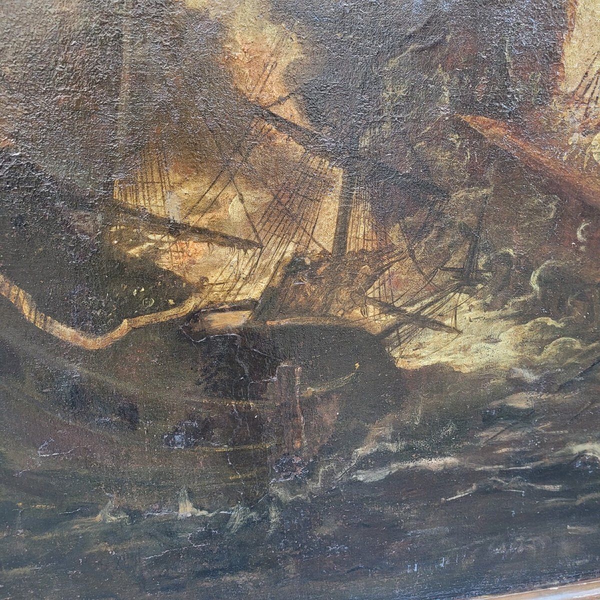 Art Battle Of Lepanto, 118x172cm, Oil On Canvas, Framed, 17th Century photo