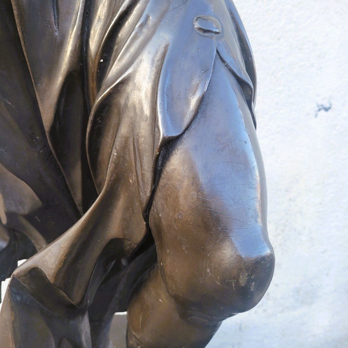 Large Sculpture, 185cm High, Woman In Wood, 19th Century photo vinterior