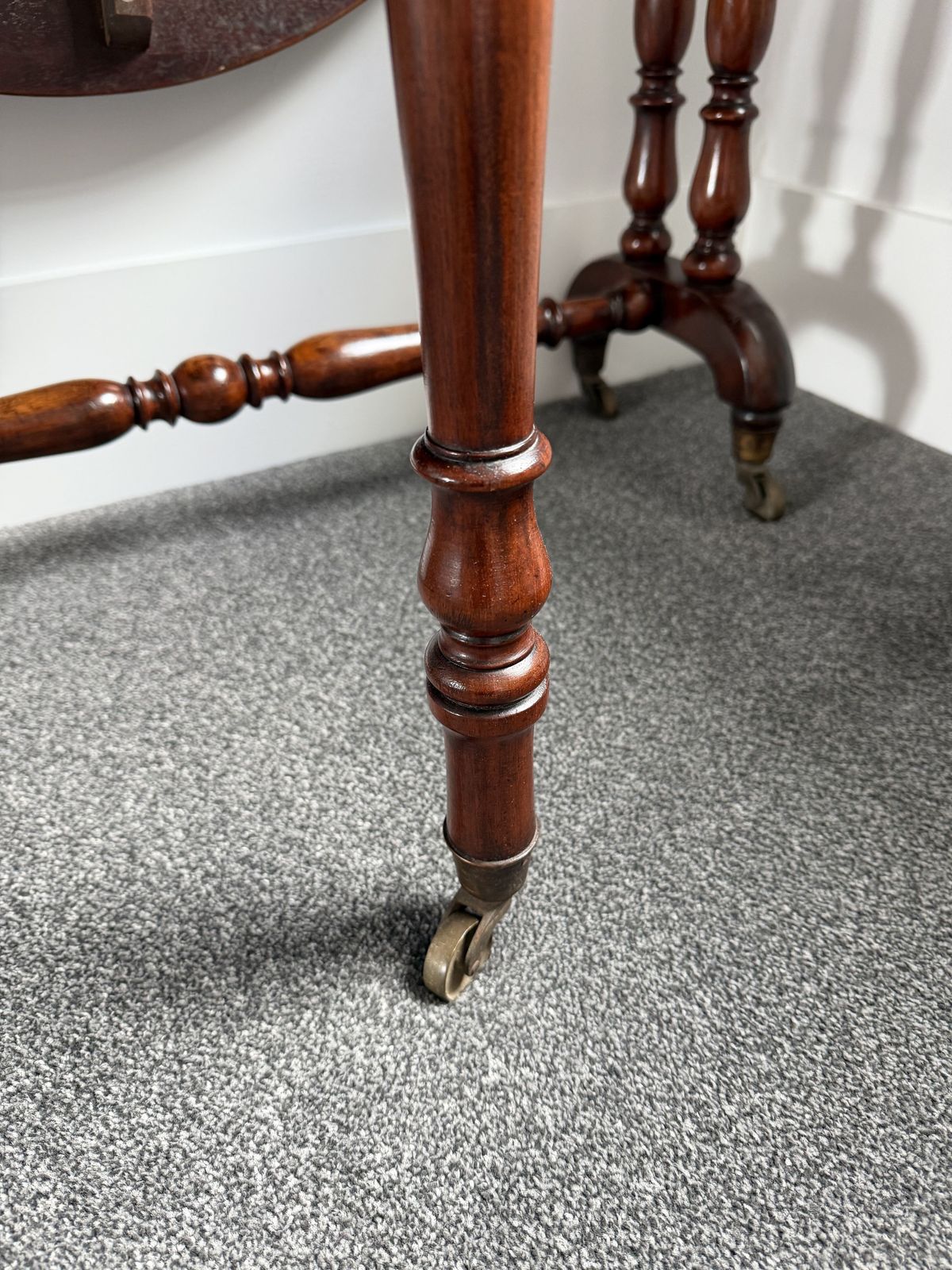 Furniture Burr Walnut Sutherland Drop Leaf Table photo