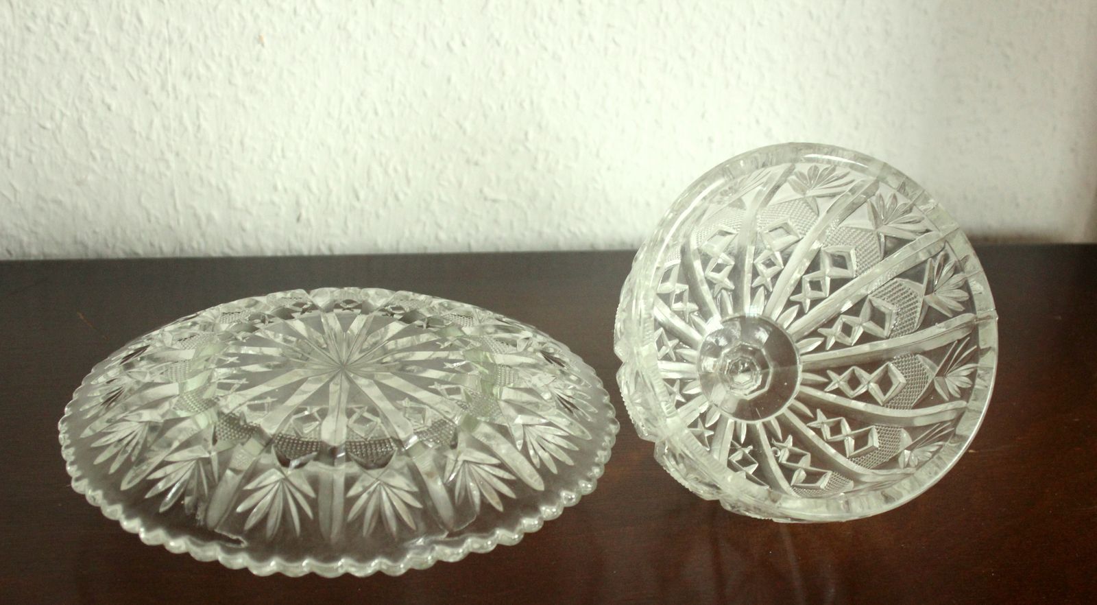 1930s   Art Deco   High Quality Heavy Lead Crystal Glass Butter Dish photo 79.0