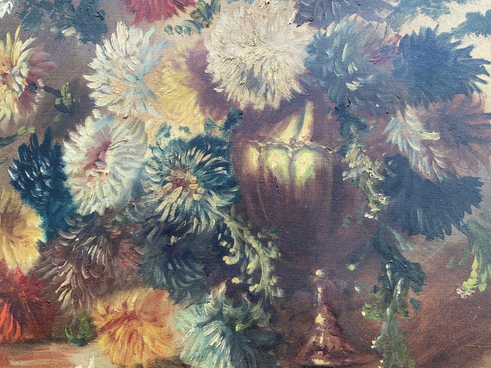 Fine 19th Century Swiss Floral Still Life Oil Painting For Minor Tlc (2 Of 2) photo buy
