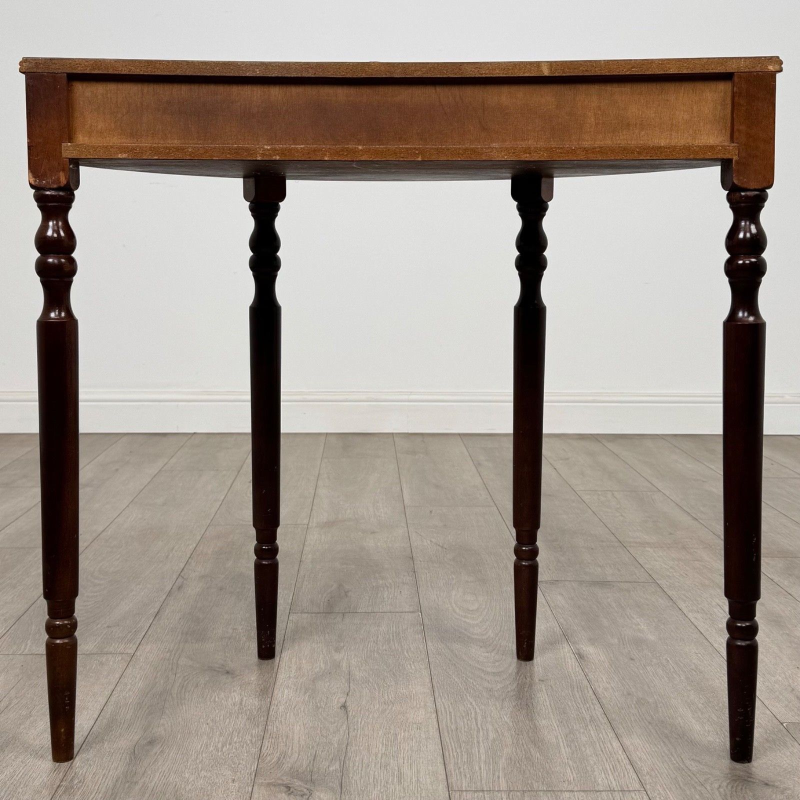 Antique 20th Century Small Demi Lune Side Table In Mahogany ( Af 5355 ) photo 325.0