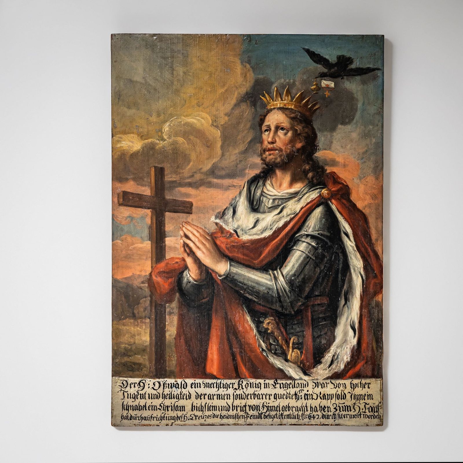 Painting Of Saint Oswald Of England, 17th/18th Century photo furniture