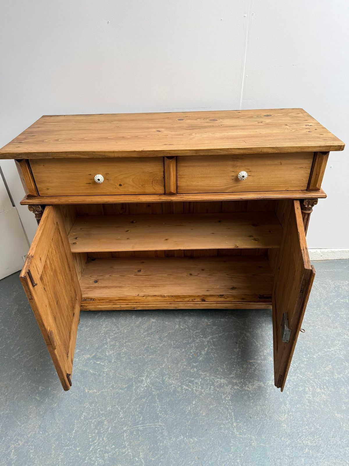 photo furniture A Beautifully Carved Genuine Hungarian Floral Victorian Kitchen Dresser Base