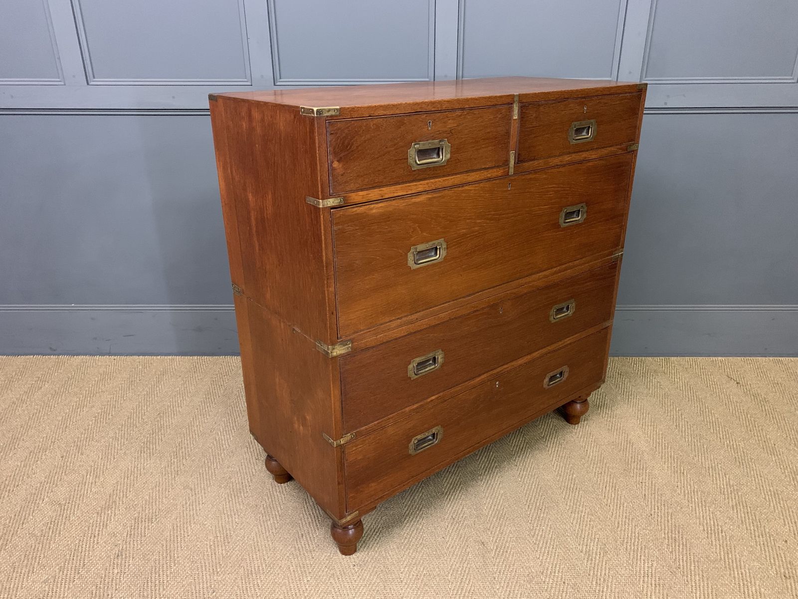 photo furniture Victorian Teak Military Chest By Army & Navy