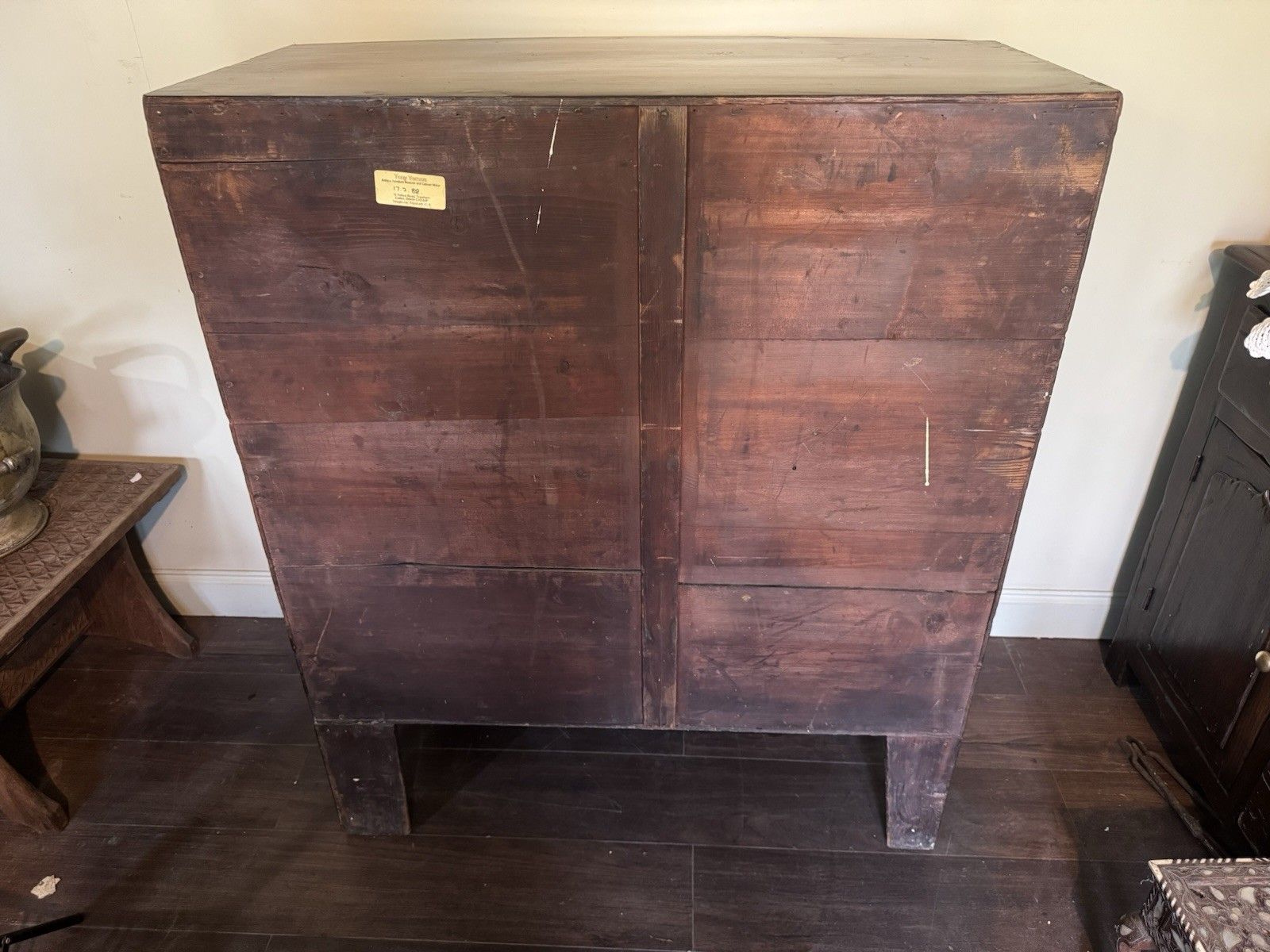 Regency Mahogany Bow Fronted Chest Of Drawers photo vintage