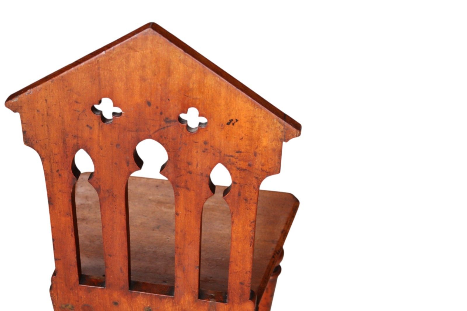 photo buy Pair Of Antique Mahogany Pugin Style Carved Gothic Steeple Back Hall Chairs