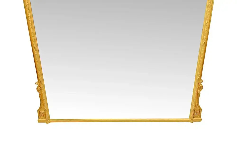 A Very Rare Large 19th Century Irish Country House Giltwood Overmantel Mirror photo buy