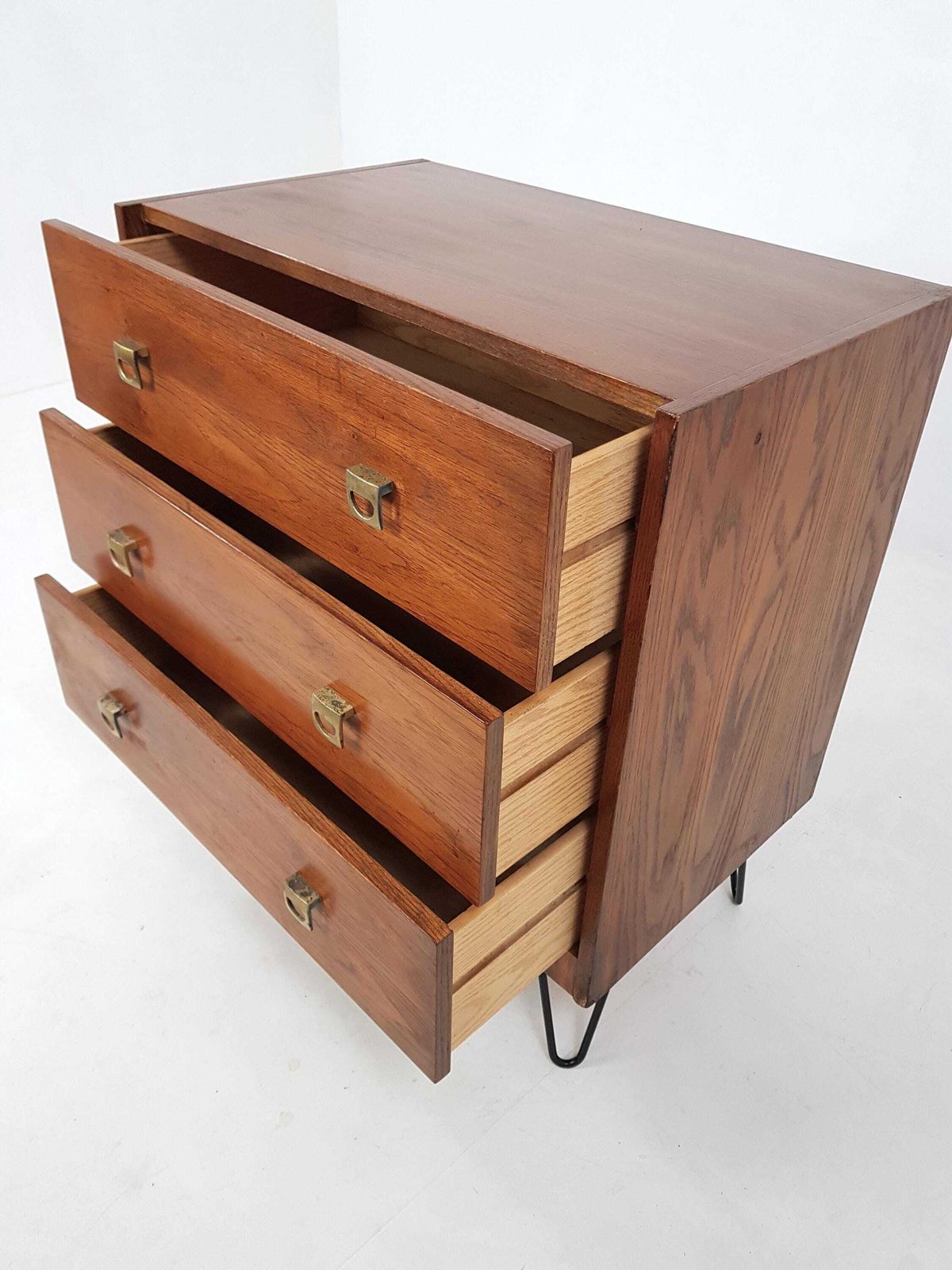 Mid Century Oak Chest Of Drawers photo Furniture