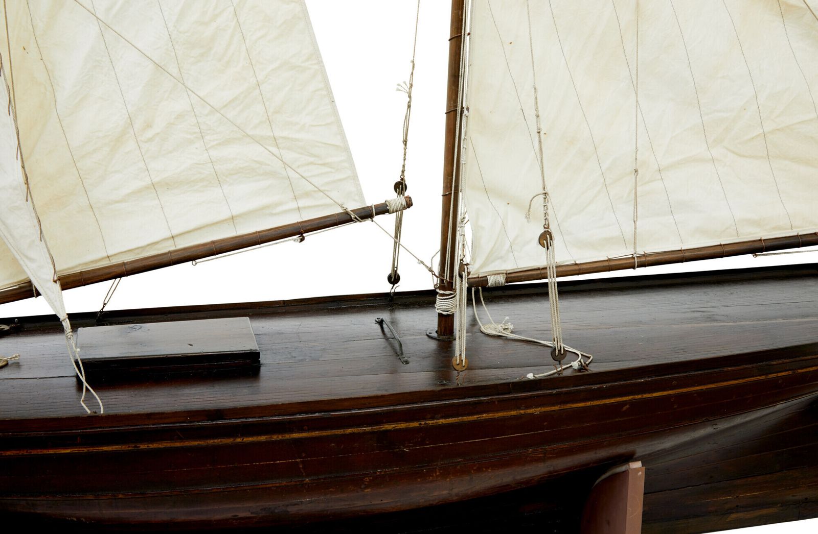 Late 19th Century Scale Model Of A Wooden Boat photo vinterior