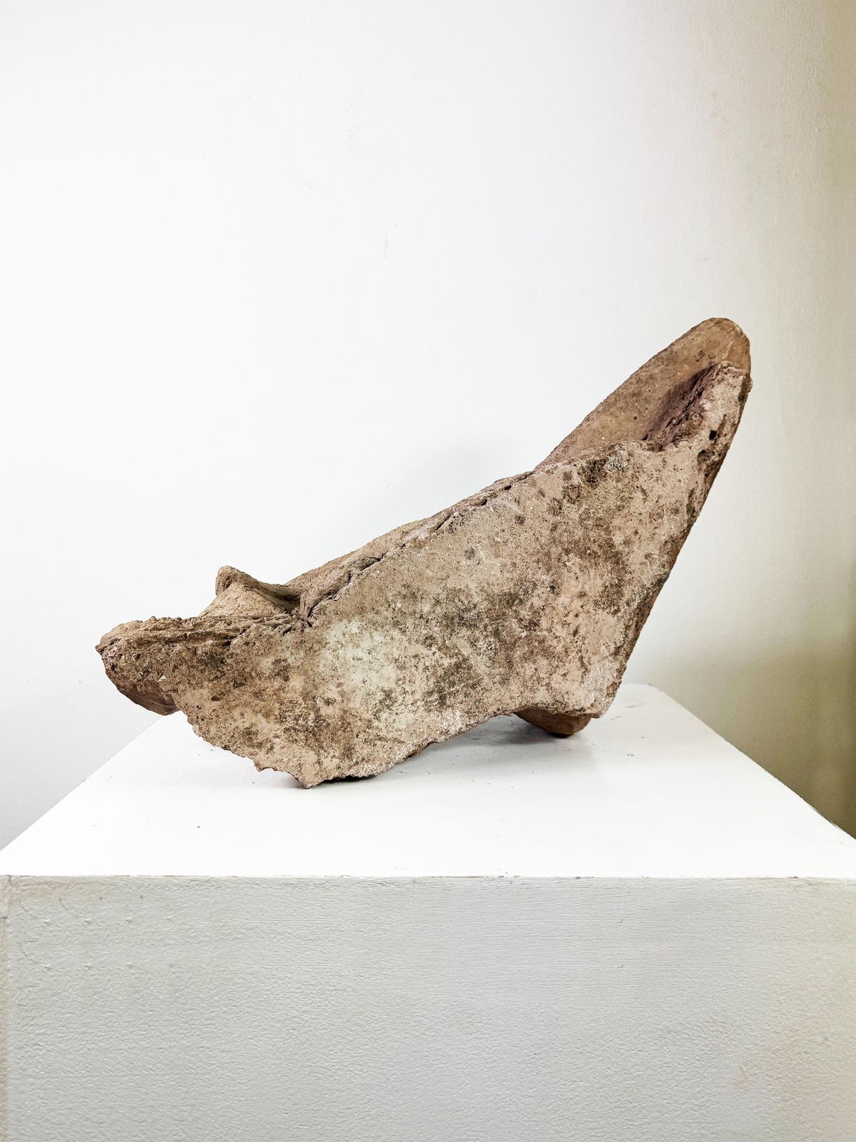 Large Mid Century Ceramic Reclining Figure Sculpture | Modernist Stoneware, Henry Moore Inspired Statue photo 480.0
