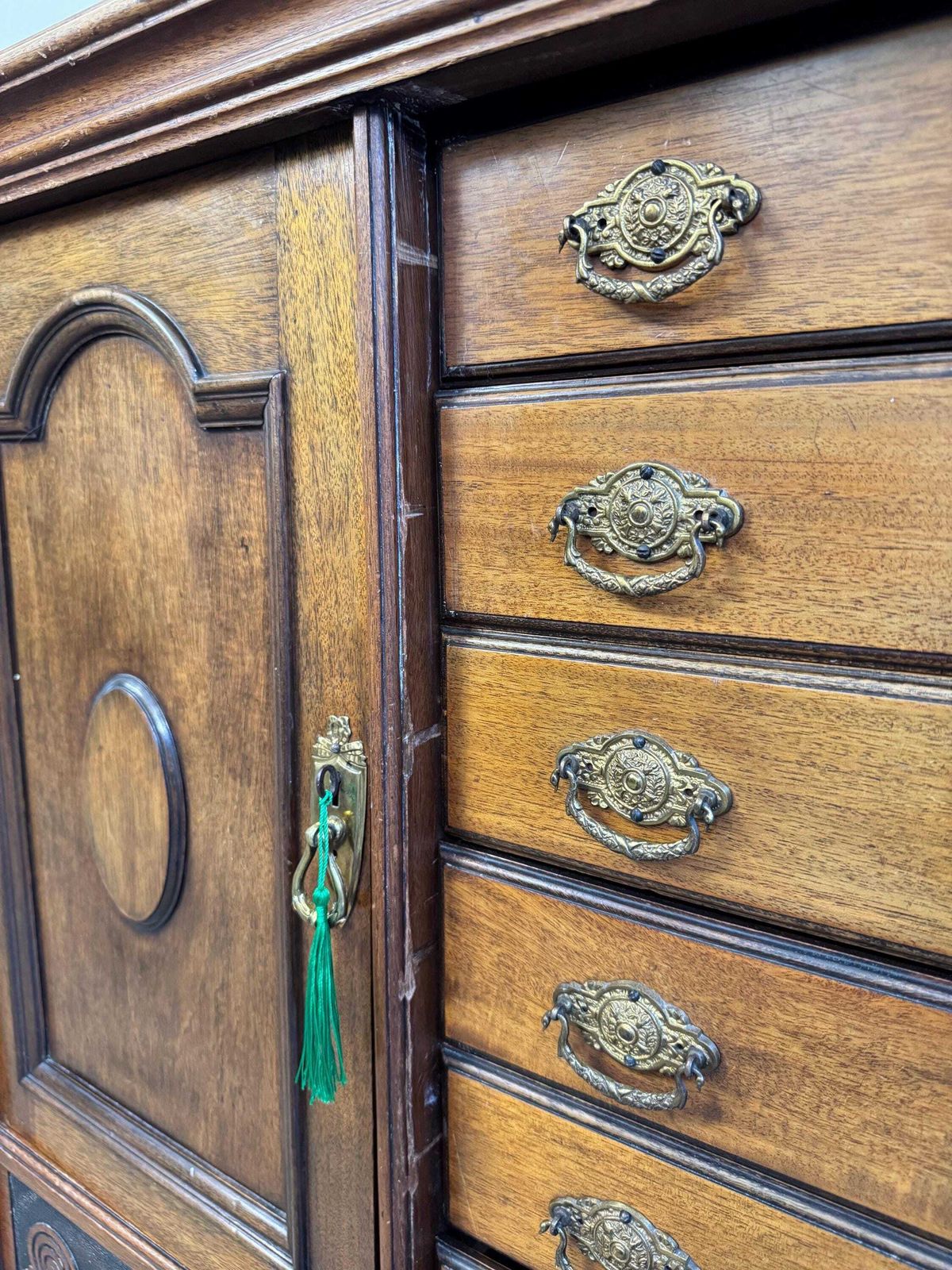photo buy Wooden Sideboard Cupboard With Drawers Music Sheet Storage Console Hallway Cabinet