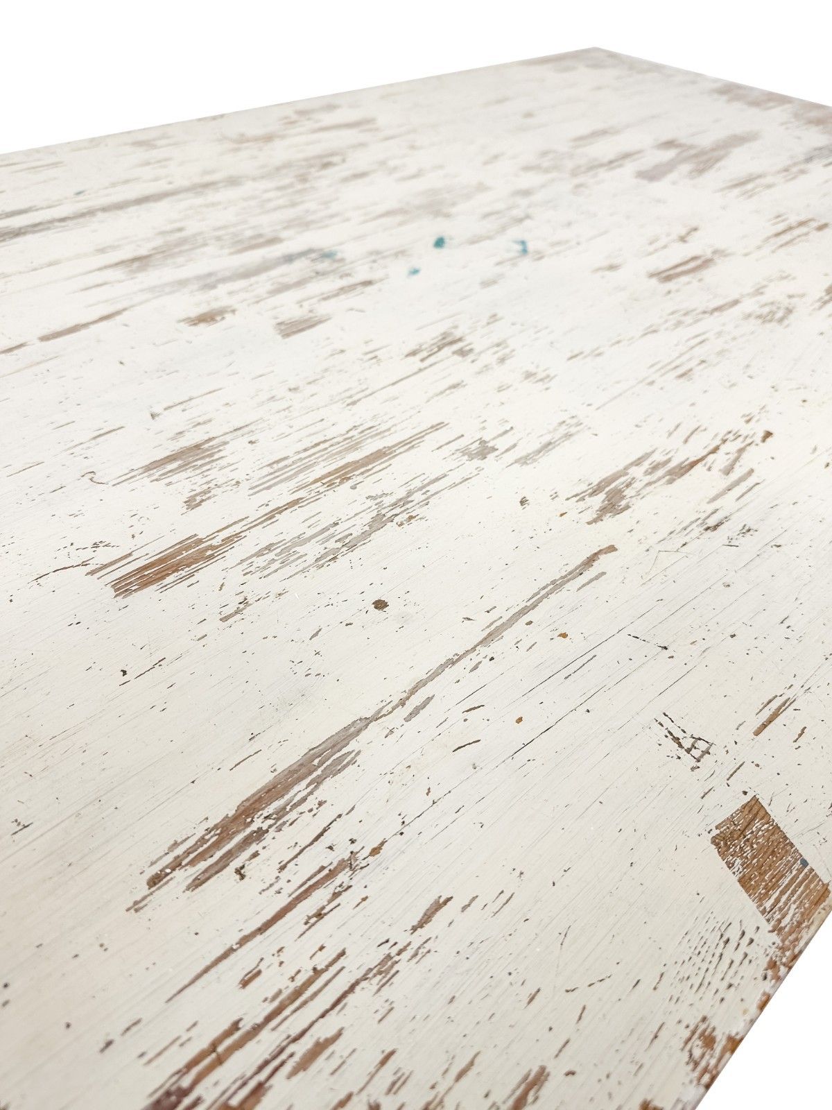 Vintage Distressed Desk Utility Table White Retro Mid Century Modern W/ Drawer photo Furniture