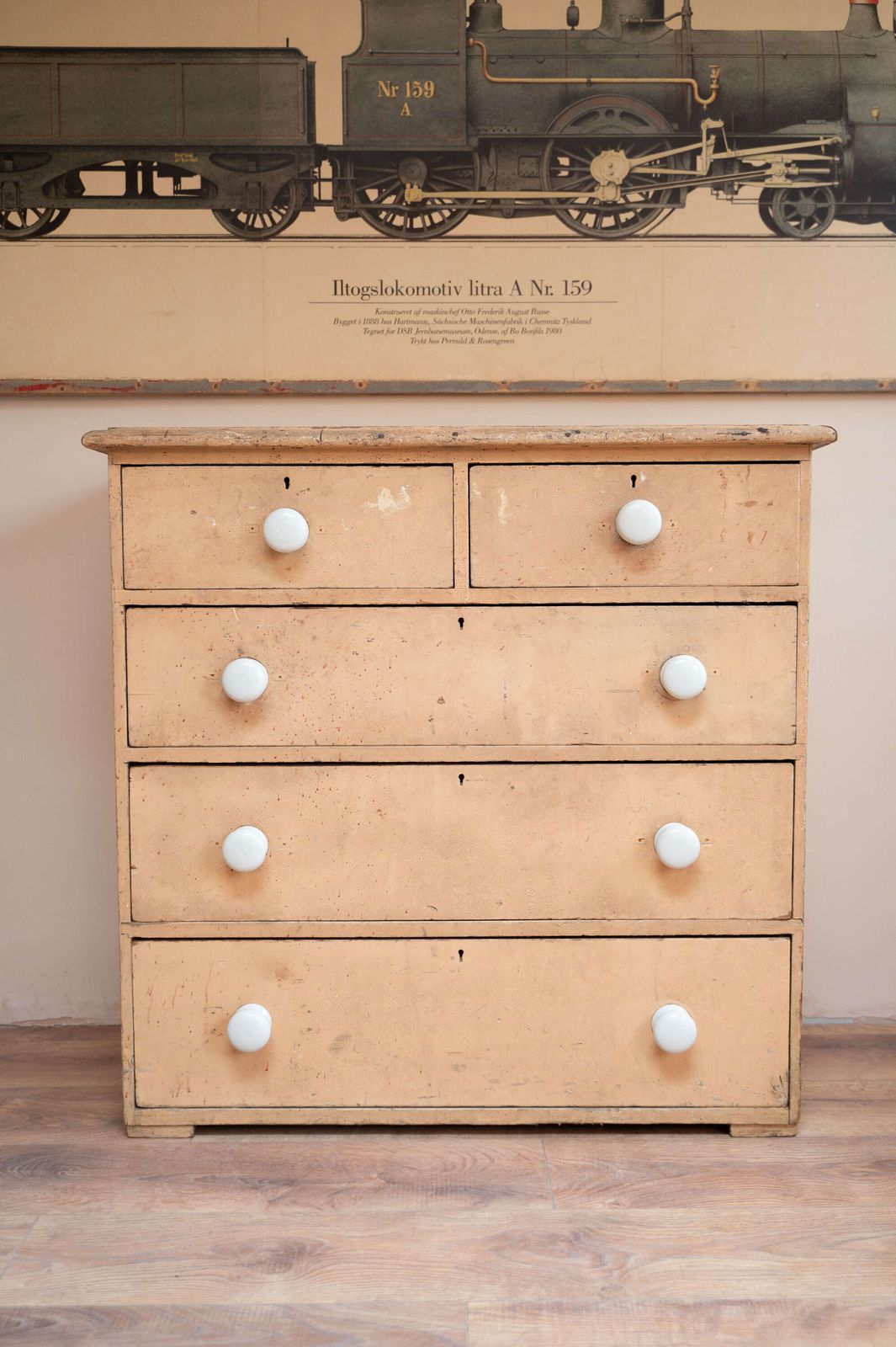 Painted Shabby Chic Chest Of Drawers | 2 Over 3 photo furniture