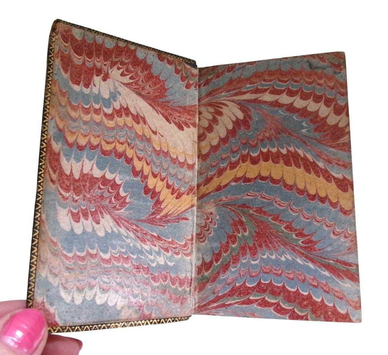 1744 Roman Plays: Terentii Comoediae Sex, Small Leather Bound Latin Text, Terence's Six Comedies photo for sale