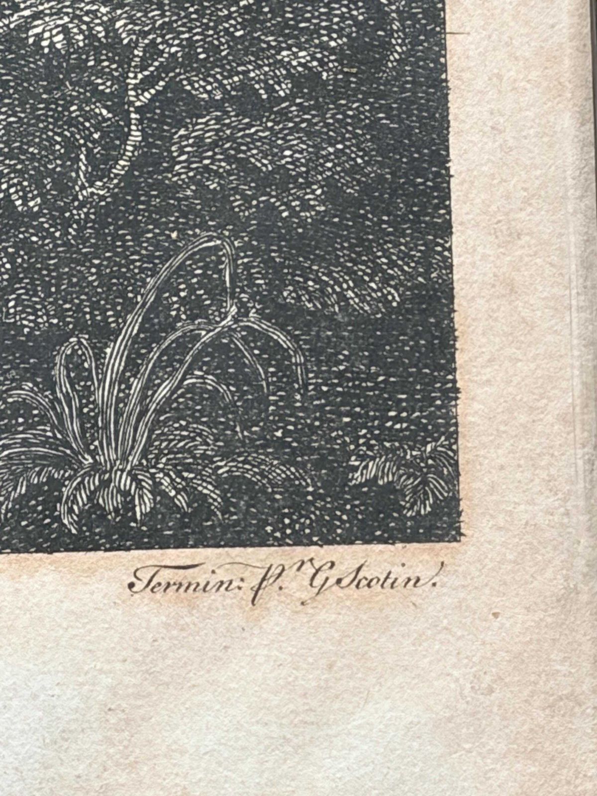 photo buy Antique 1743 Copper Plate Engraving Thomas Smith Of Derby Wetton Mill River Manifold Georgian Landscape Framed