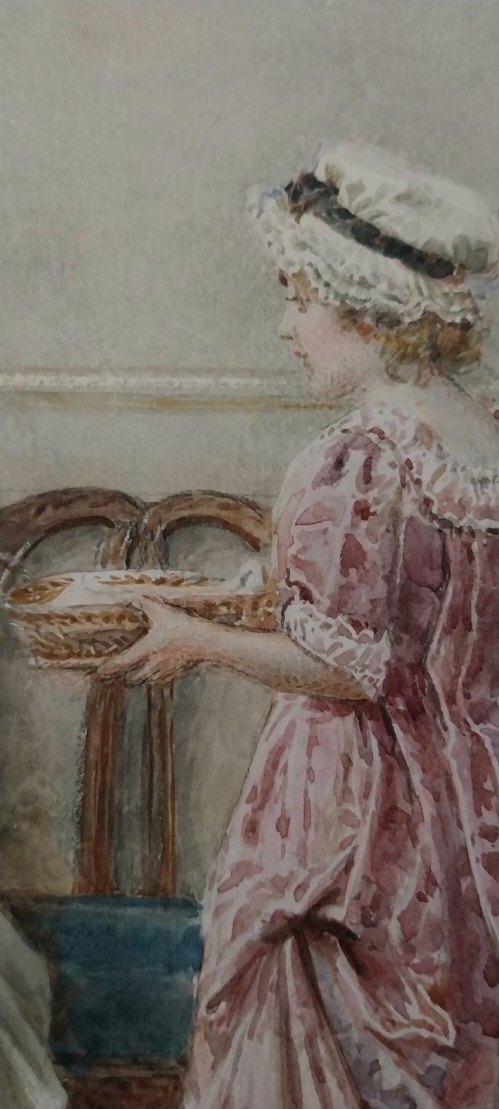 George Goodwin Kilburne Watercolour "Repairing The Damages" photo buy