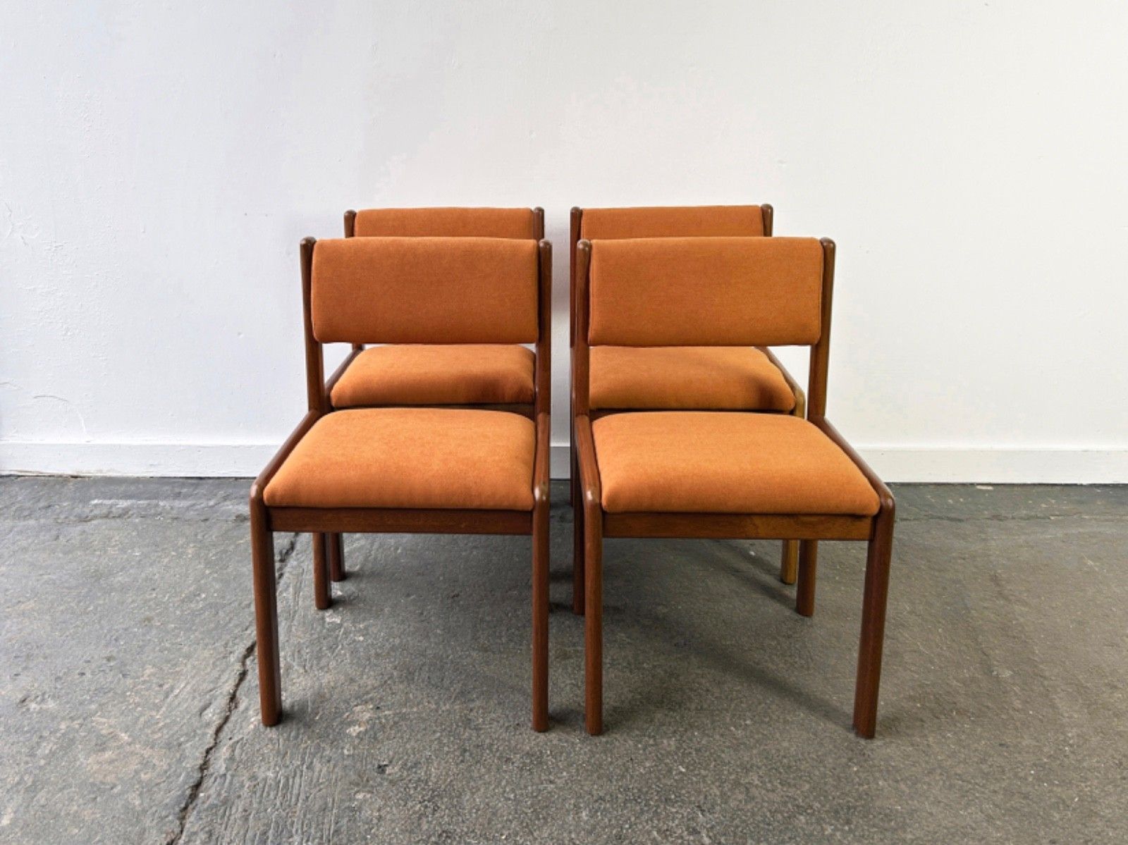 1960s Mid Century Modern Set Of 4 Reupholstered Dining Chairs By G Plan