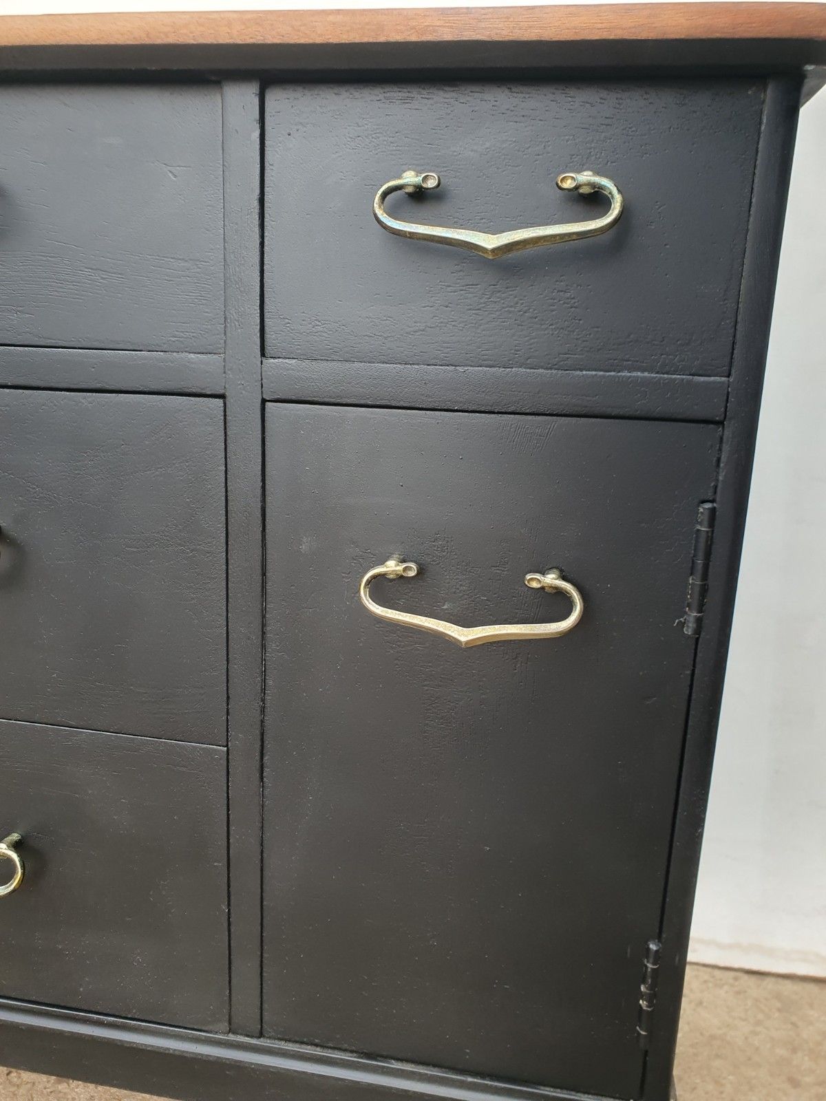 A Mid Century Painted Teak Sideboard / Chest Of Drawers photo 265.0