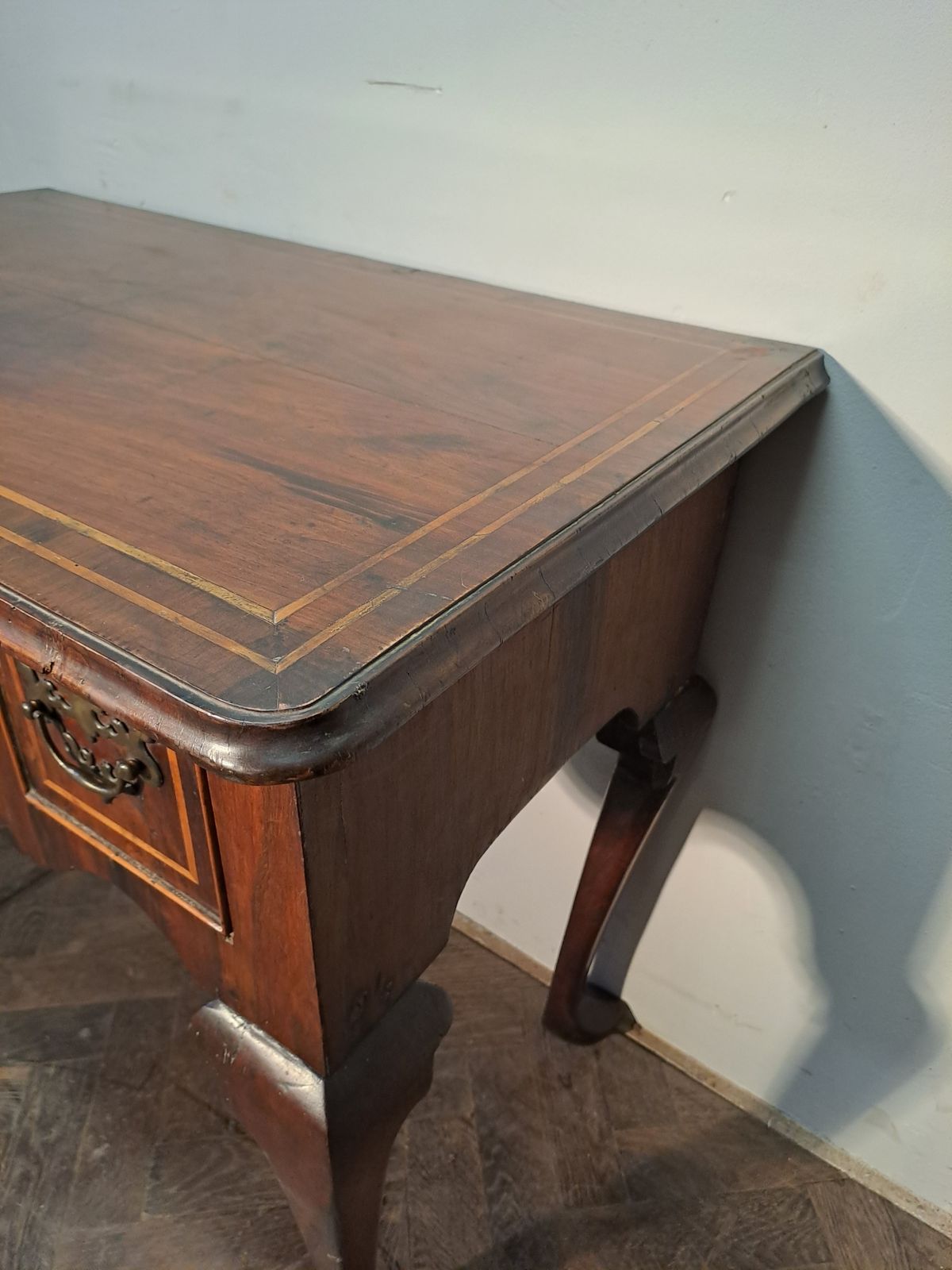 Early 18th C Walnut Lowboy, 1700s photo for sale