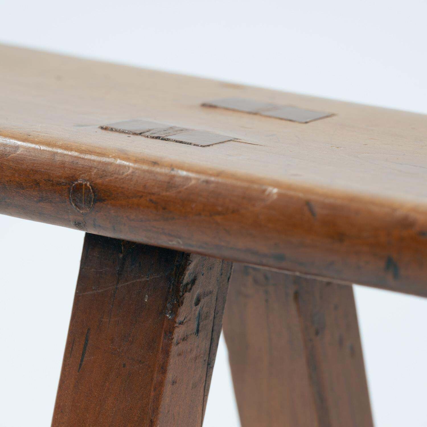 photo for sale Lomg French Art Deco Style Bench In Oak, 1930s