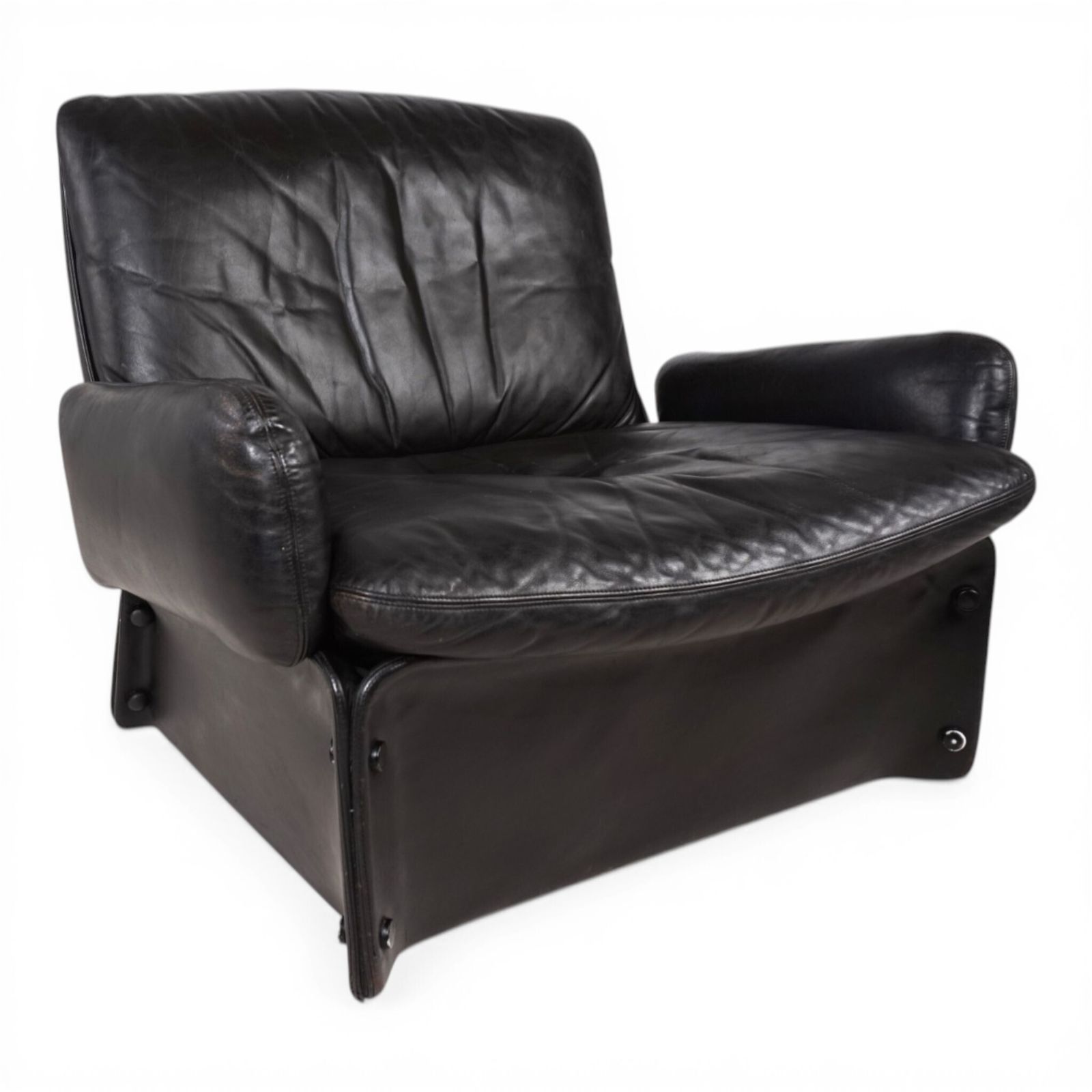 Carl Straub Leather Lounge Chair, 1970