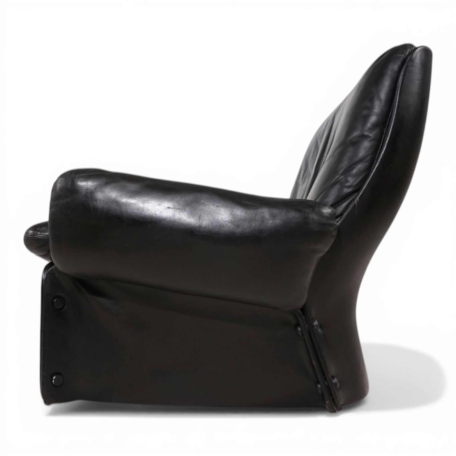 Carl Straub Leather Lounge Chair, 1970 photo furniture