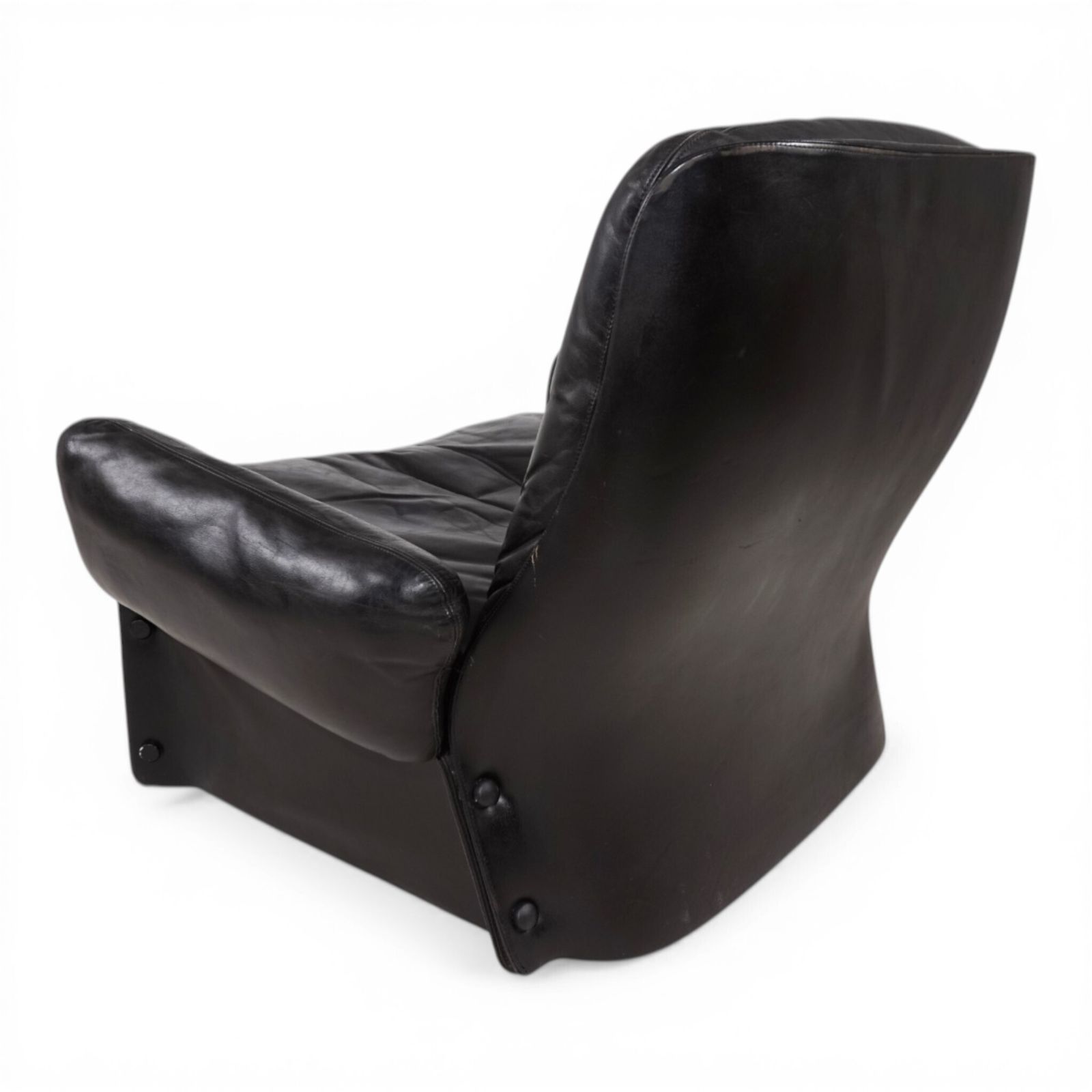 Carl Straub Leather Lounge Chair, 1970 photo 1166.0