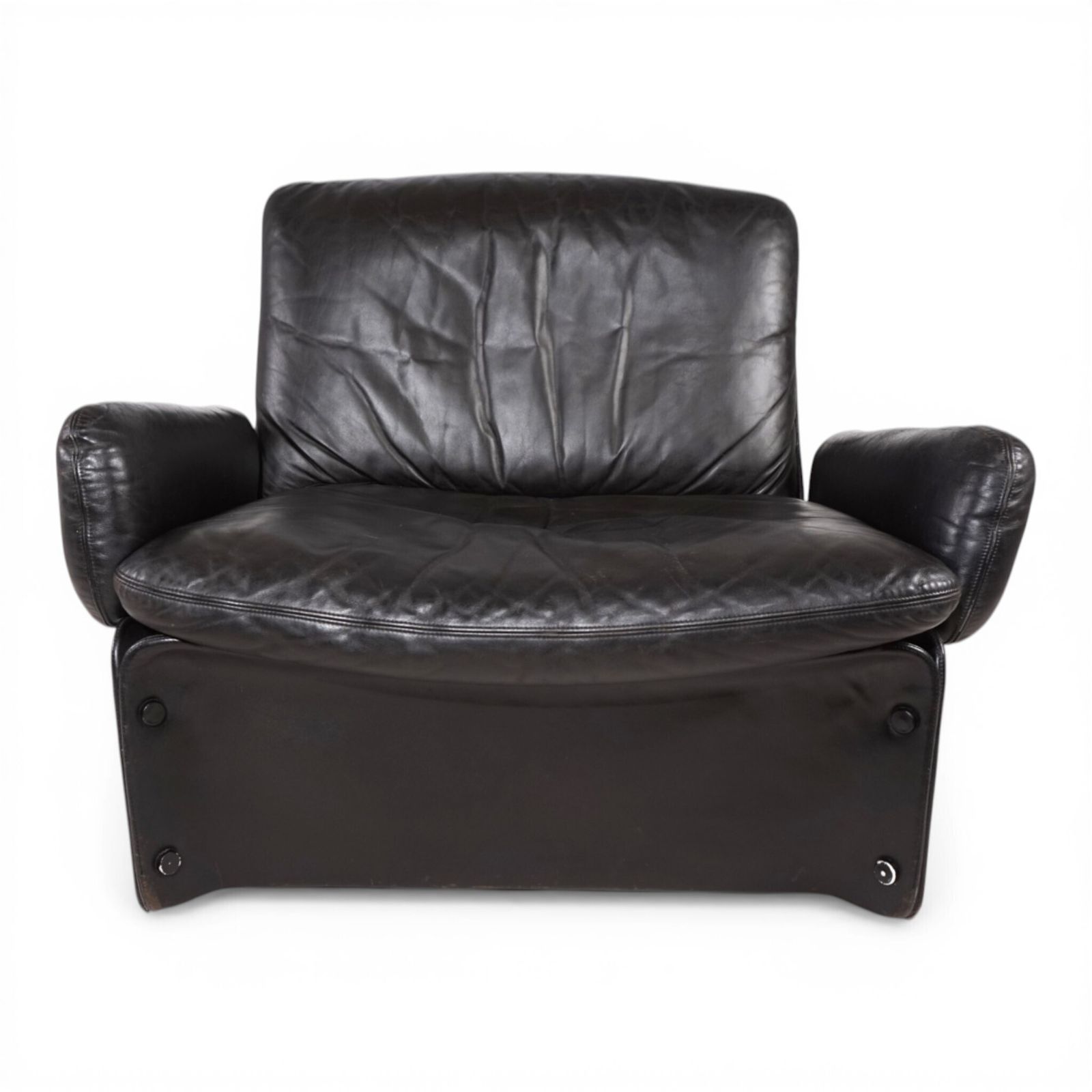 Carl Straub Leather Lounge Chair, 1970 photo buy