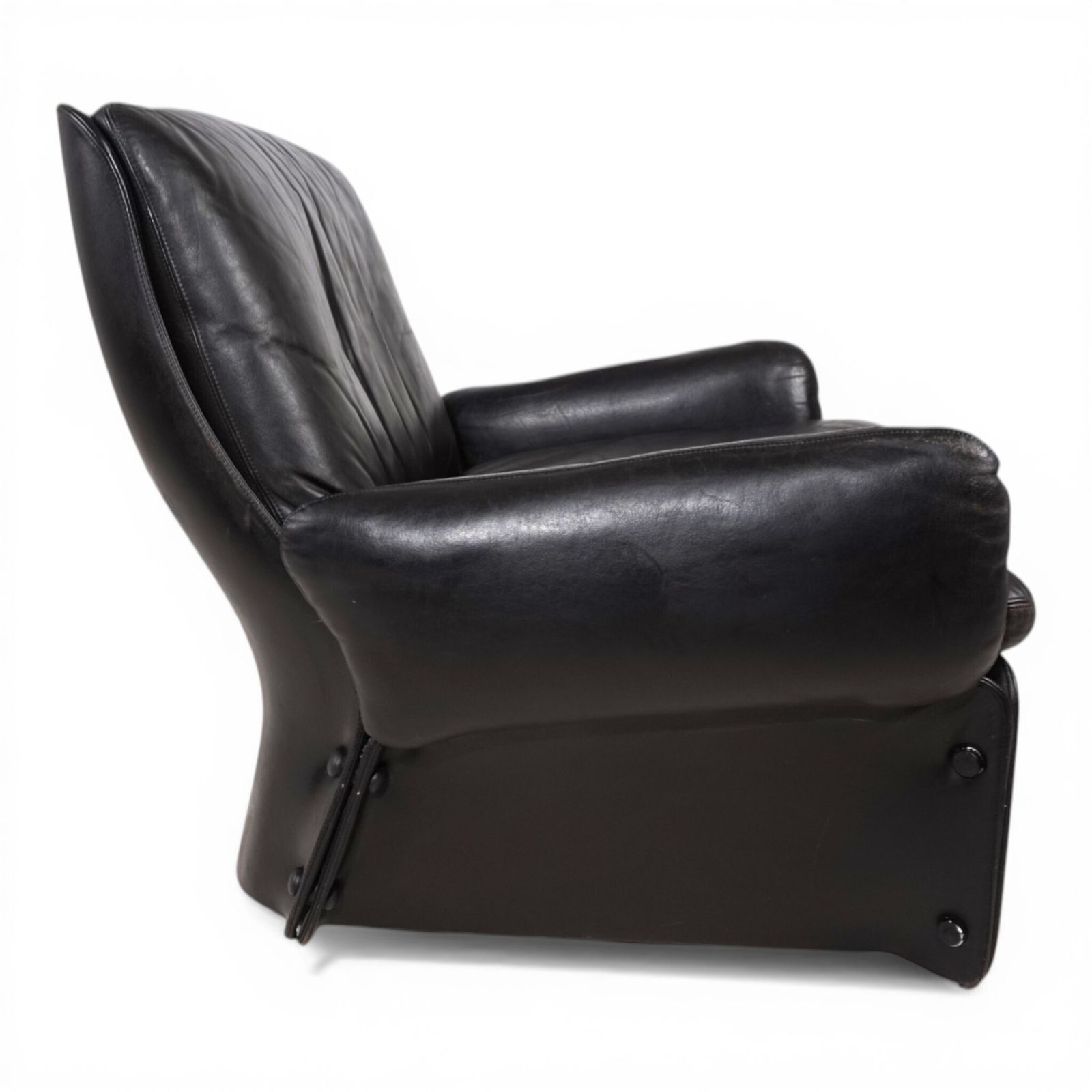 1166.0 Carl Straub Leather Lounge Chair, 1970 photo