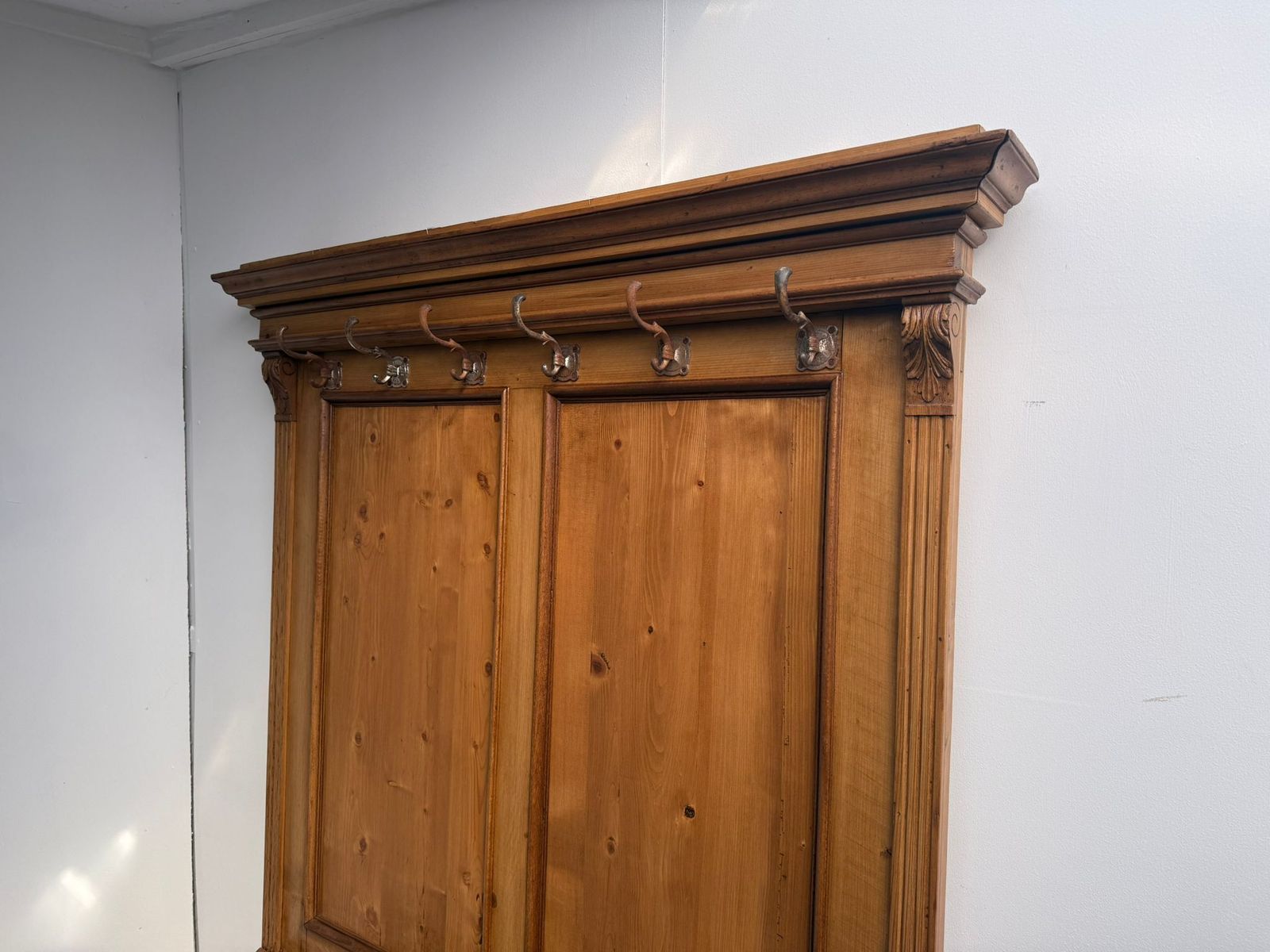 photo for sale A Lovely Original Victorian Pine Hungarian Hall / Umbrella / Coat Stand