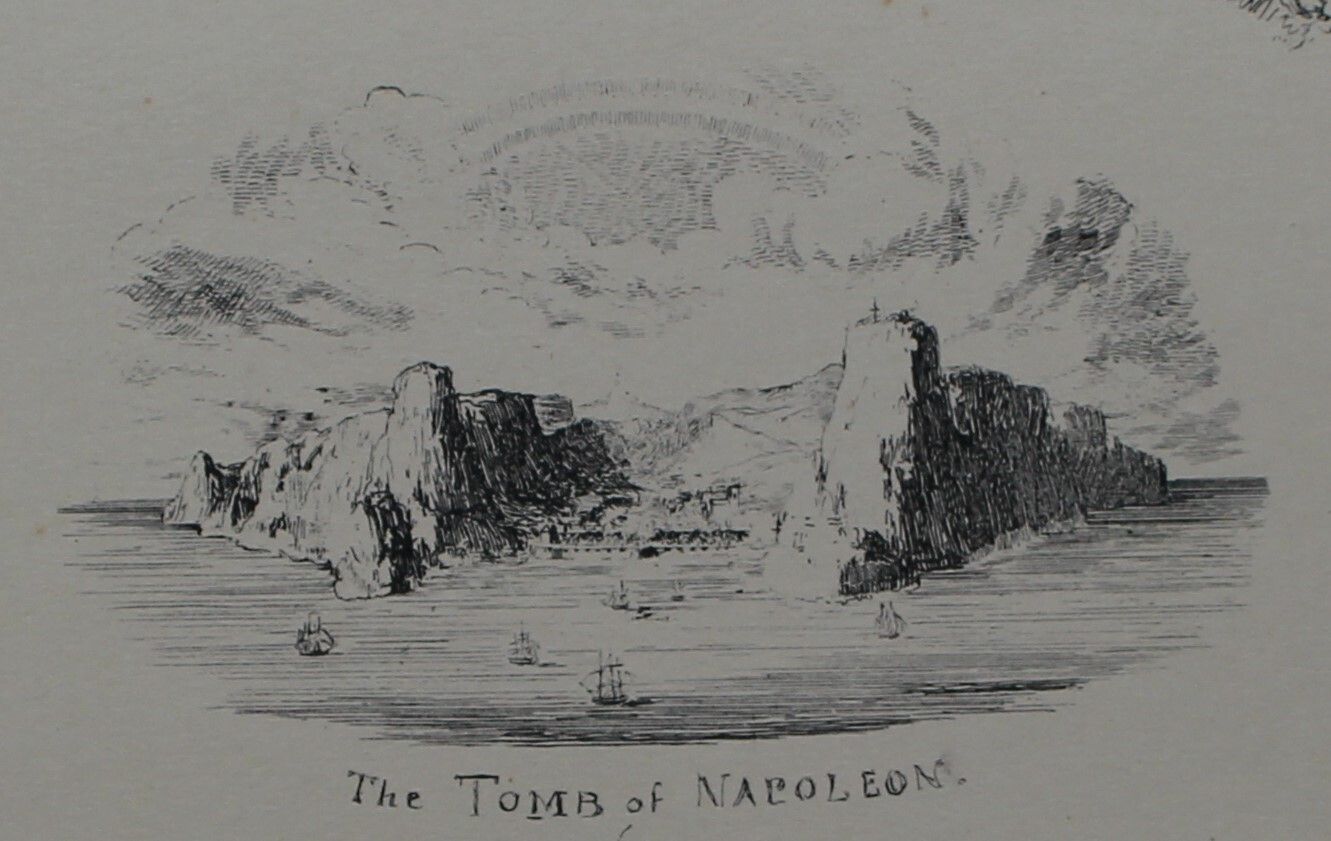 Antique Etching ‘The Tomb Of Napoleon’ By George Cruikshank C1834 photo for sale