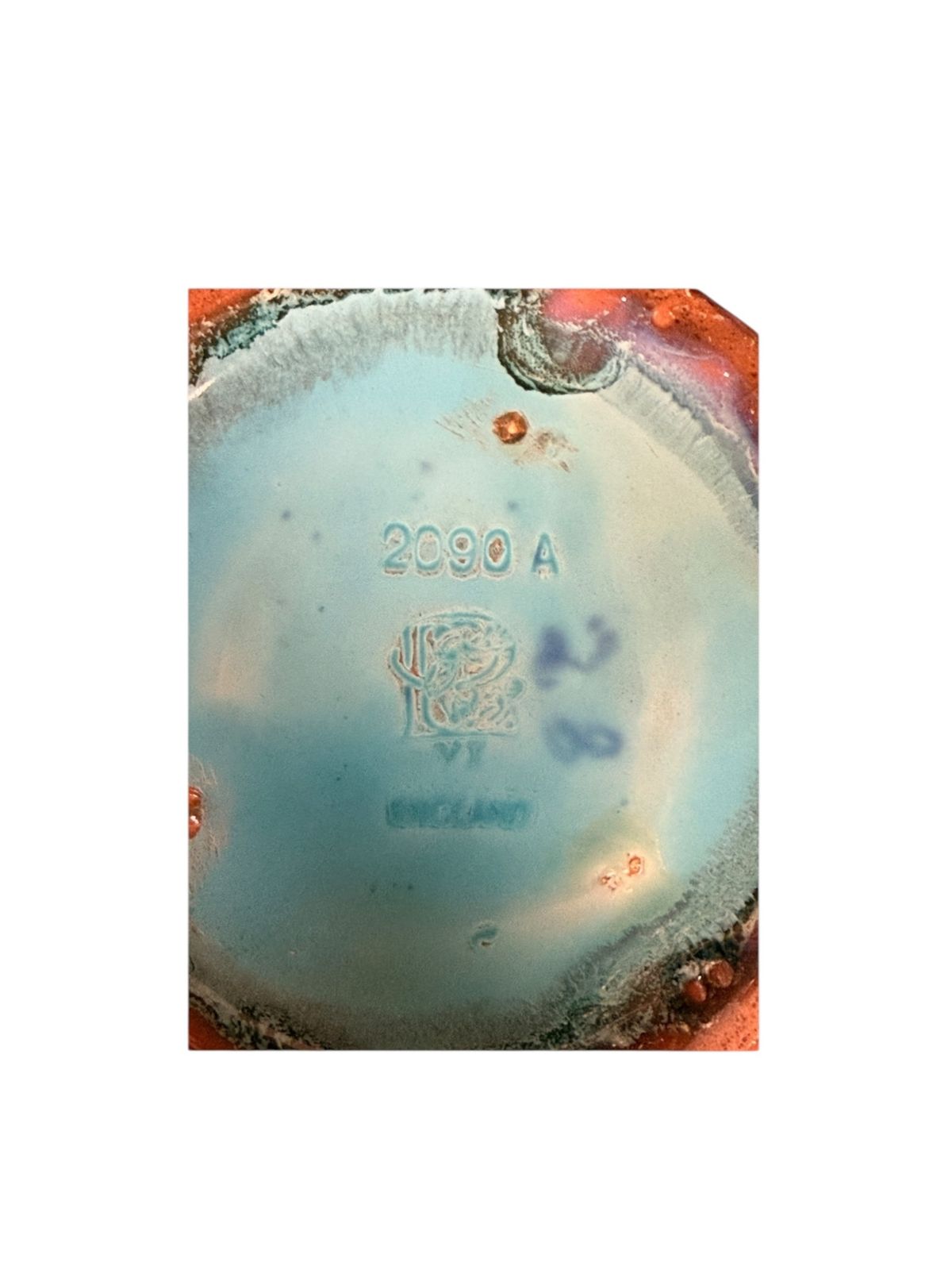 Pilkington’s Royal Lancastrian Vase, Shape 2090a, Drip Glaze Art Pottery, Early 20th Century photo vintage