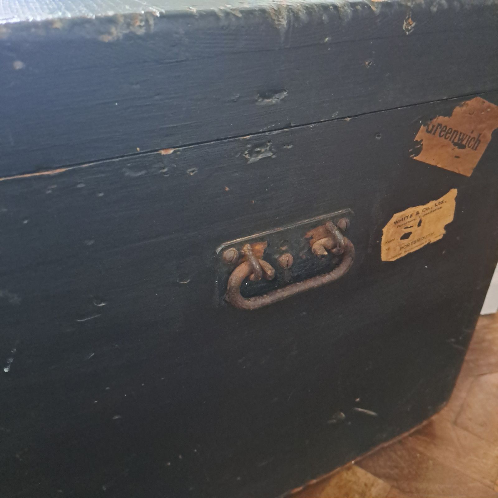 A Unique Original Vintage Steamer Trunk photo vintage