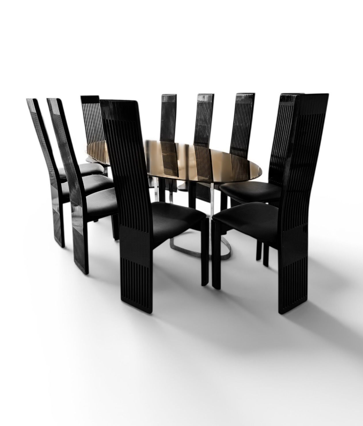 10 Seat Italian Dining Set By Pietro Costantini & Vittorio Introini For Cidue, 1979