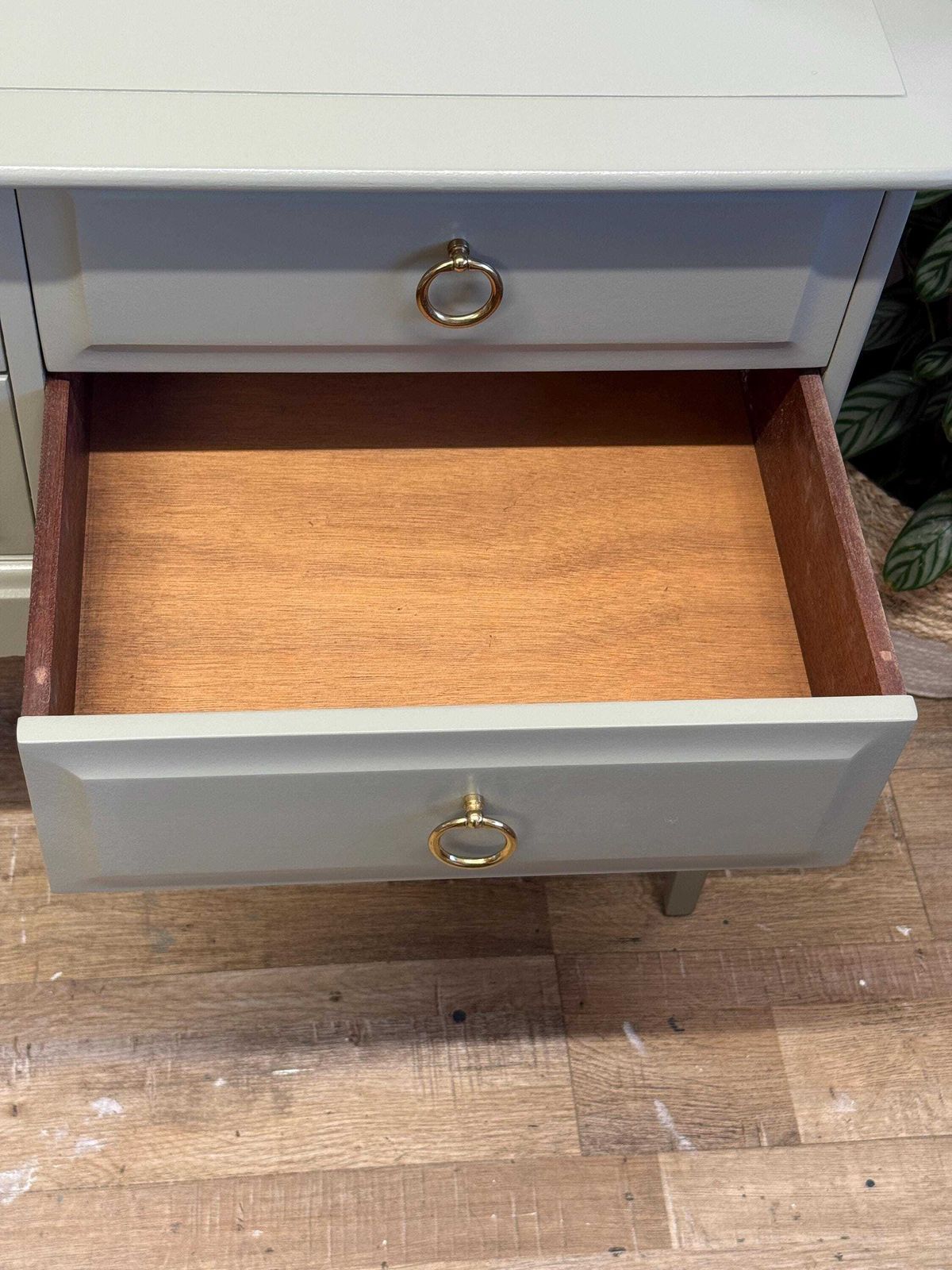 Furniture Stag Minstrel Console / Dressing Table In Treron By Farrow And Ball photo