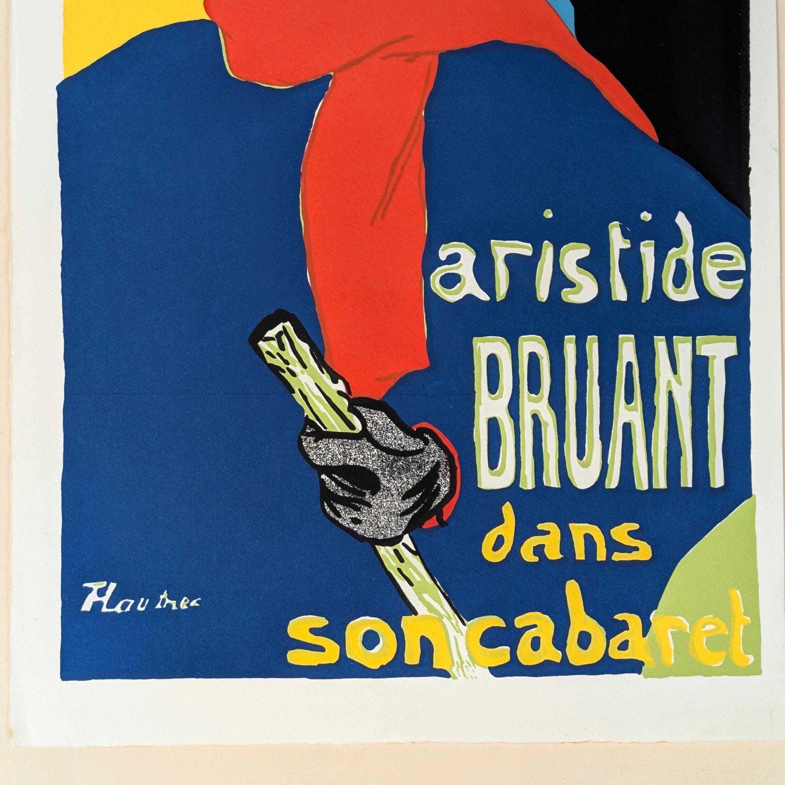 Vintage Fine Art Lithograph Aristide Bruant Ambassadors Toulouse Lautrec 13x19 photo 73.0