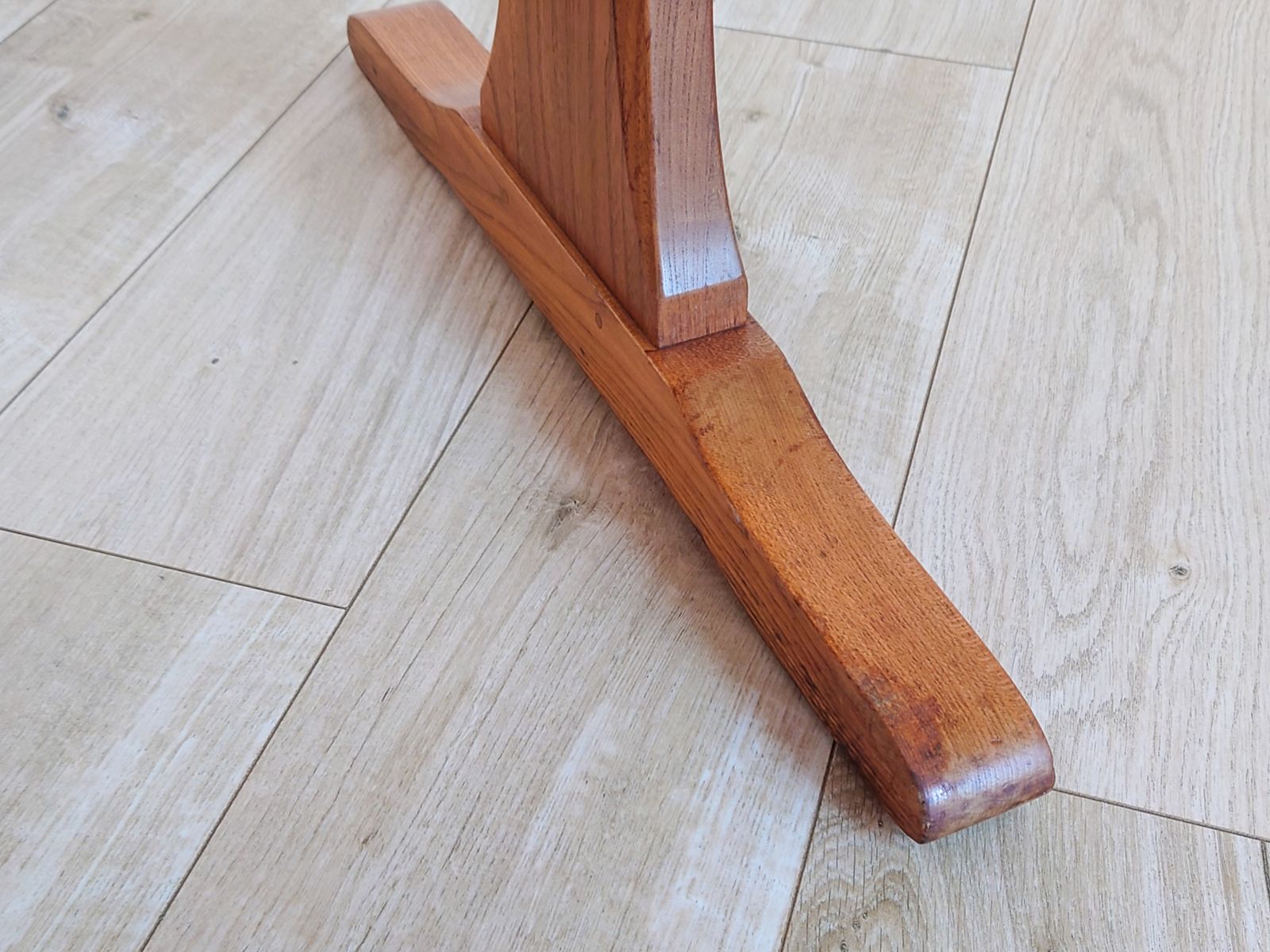 Mid Century Ercol Solid Elm Refectory Dining Table photo 290.0