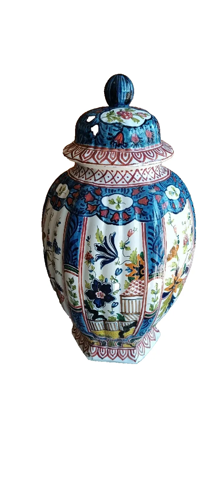 Antique Ceramic Pottery Vase Europe 19th Century