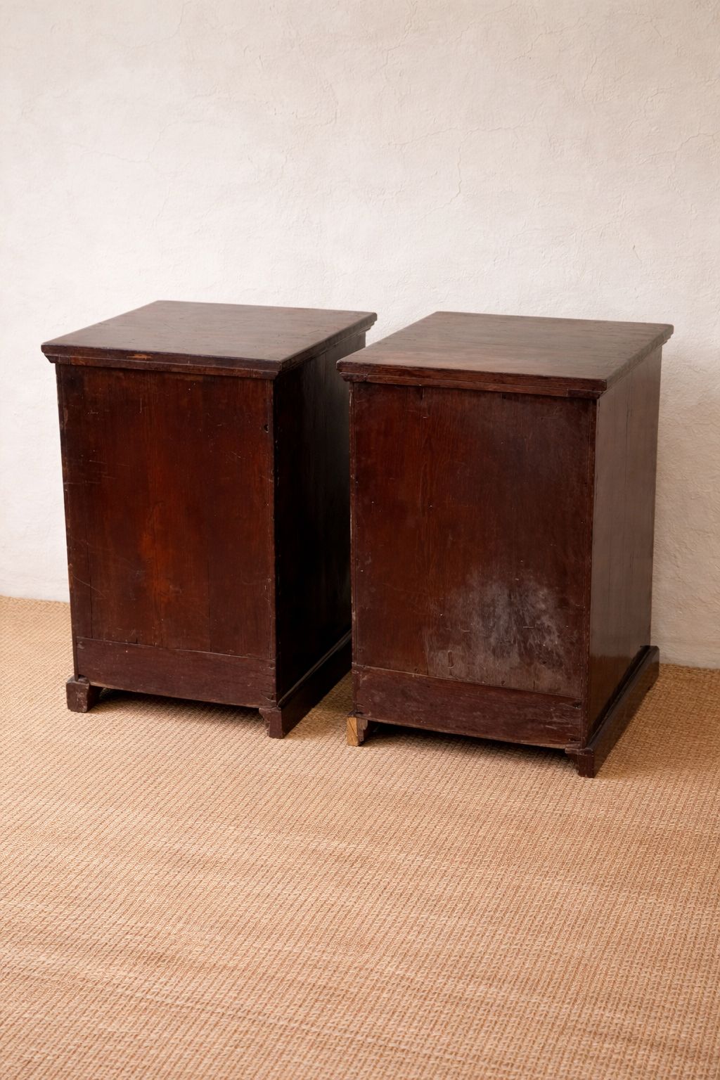 Pair Of Victorian Pine Pedestal Drawers (Ex Desk), C.1870 photo Furniture
