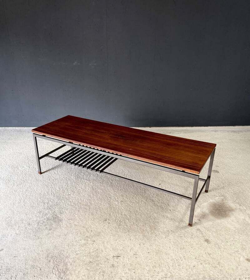 Mid Century Modern Slanke Salontafel Van Topform, Nederland, Ca. Jaren 1960 photo furniture