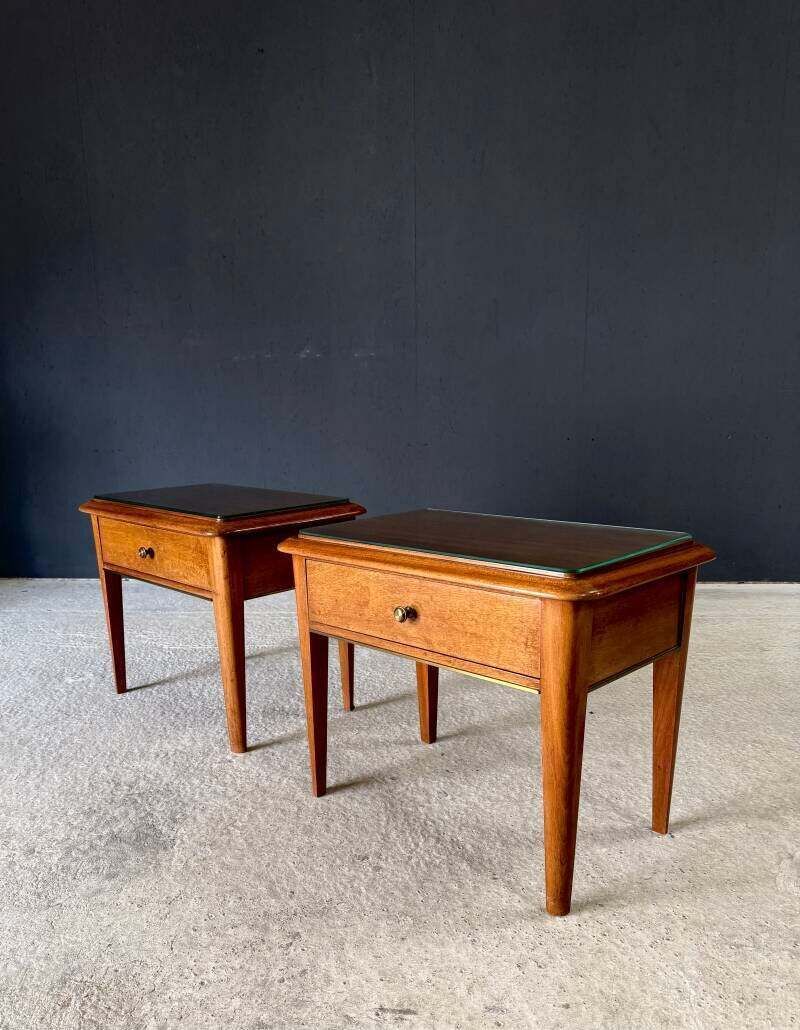 Midcentury Design Bedside Cabinet Set, Italy 1950's photo buy