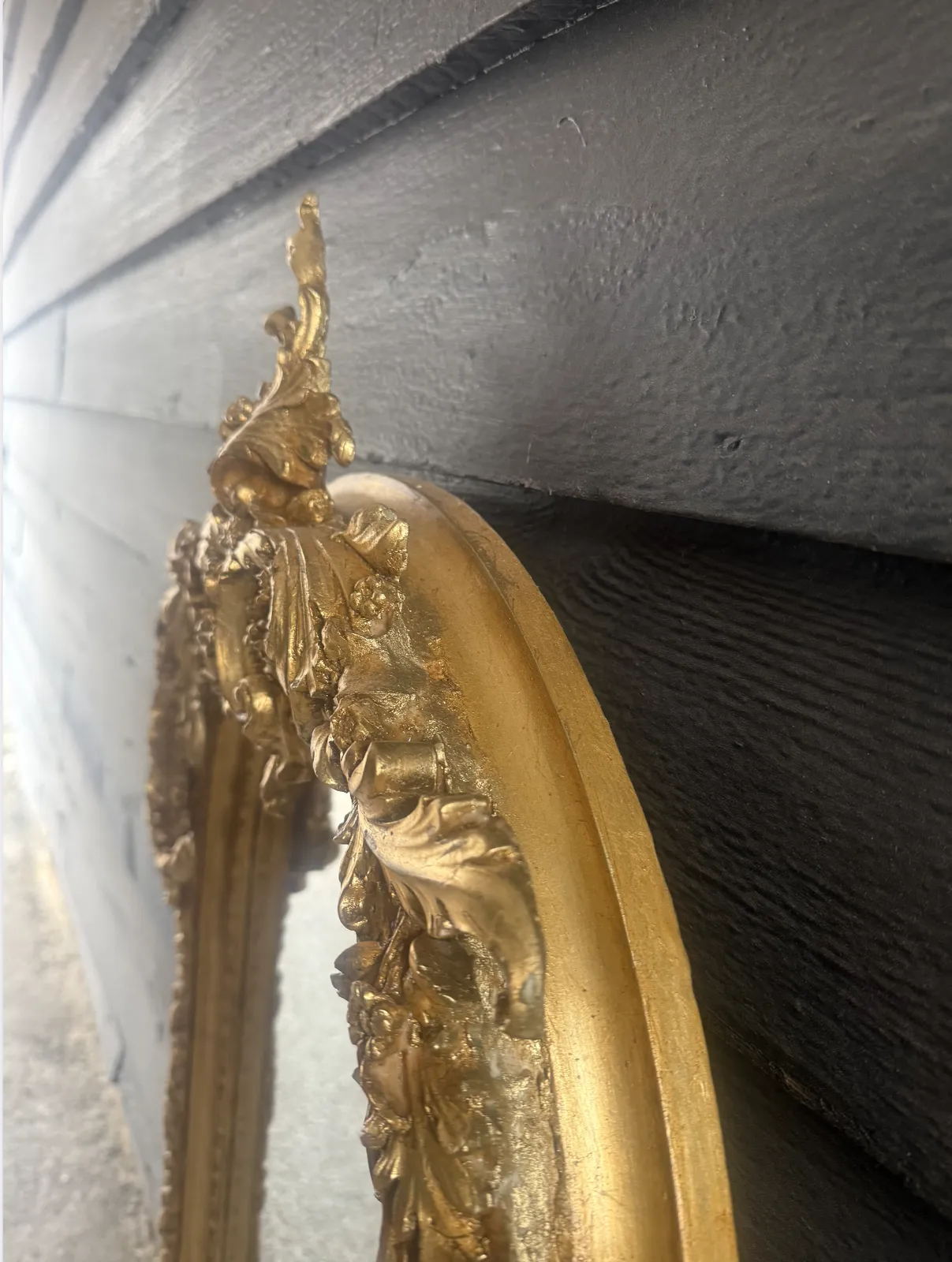 Antique Style French Gold Gilt Framed Ornate Mirror photo 600.0