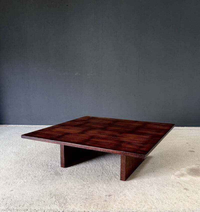 Design "Opium" Coffee Table In Bamboo By Axel Vervoordt, Belgium 1980's photo for sale