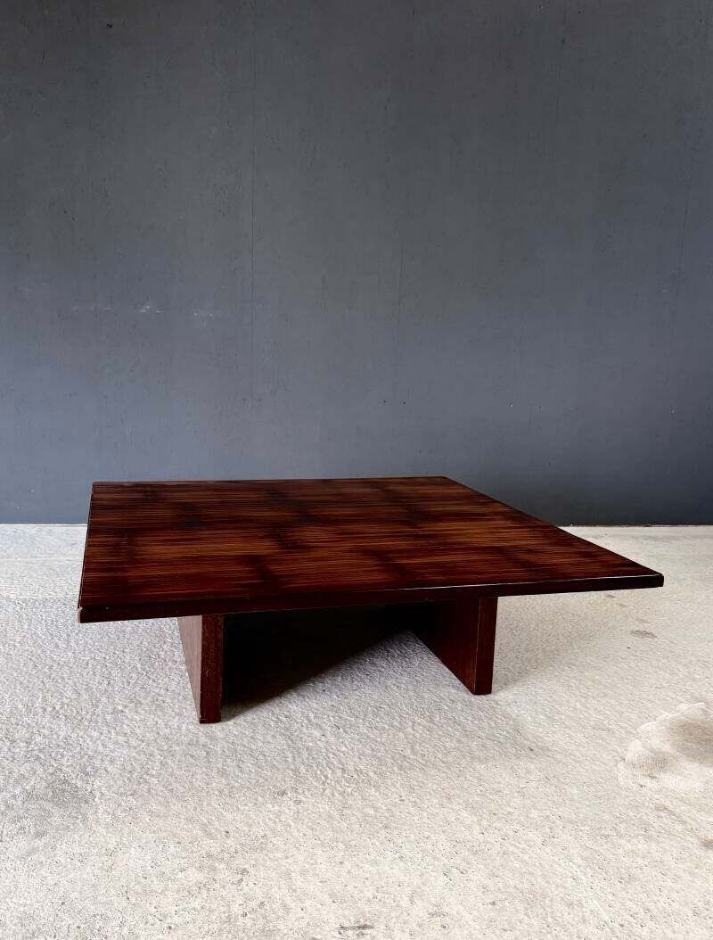 5000.0 Design "Opium" Coffee Table In Bamboo By Axel Vervoordt, Belgium 1980's photo