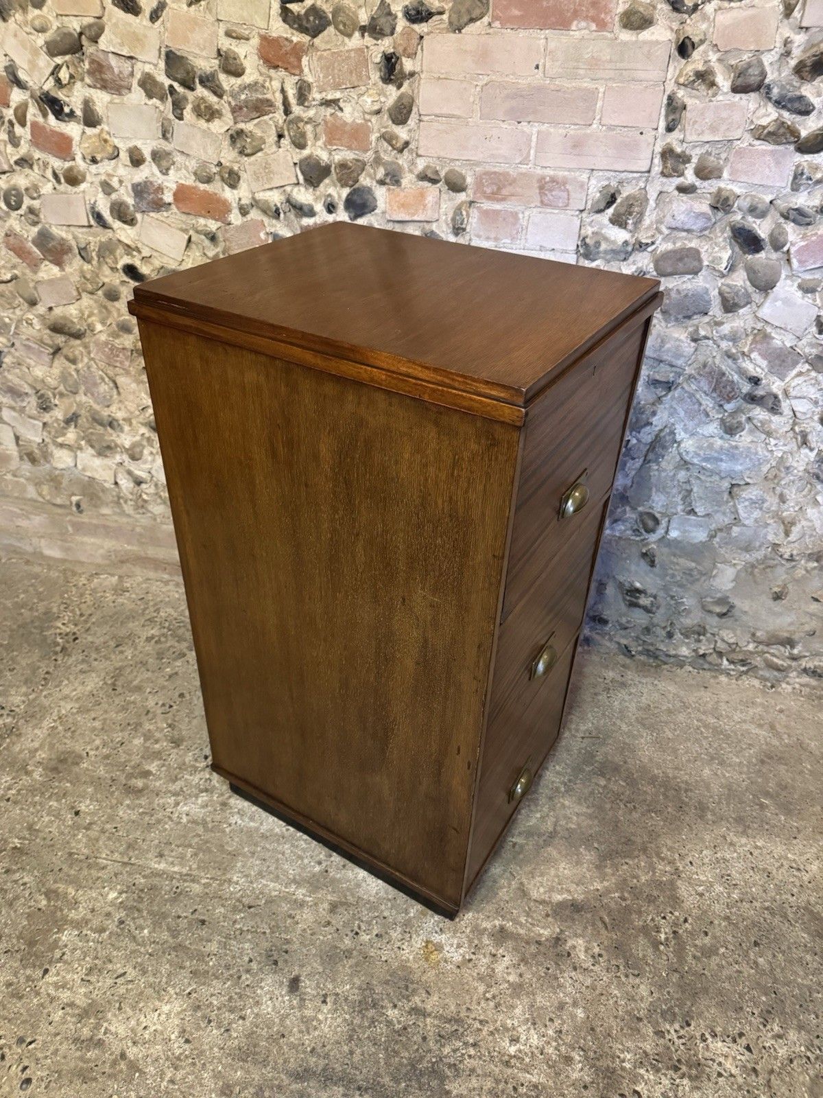 photo vintage 🚛 Vintage Industrial Wooden Filing Drawers / Cabinet Mid Century
