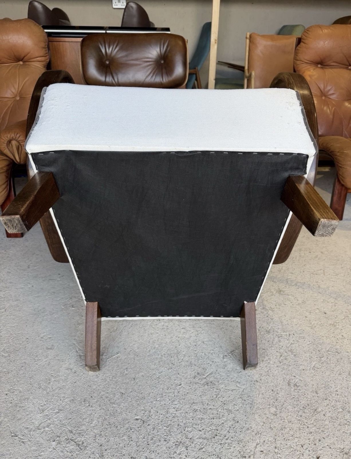 photo vintage Jindrich Halabala Bentwood Armchair In Art Deco Style Project