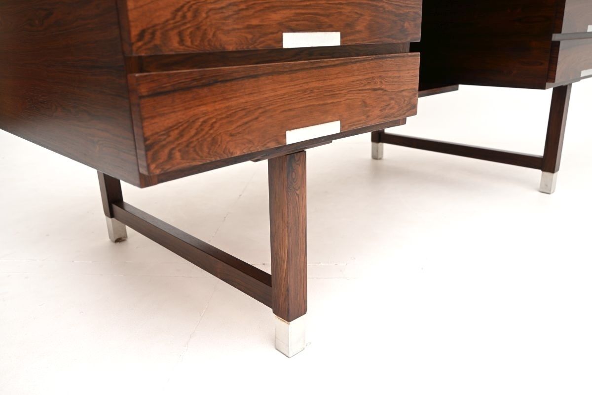 photo for sale Danish Rosewood Executive Desk Model Ep401 By Ejgil Petersen Mobelfabrik