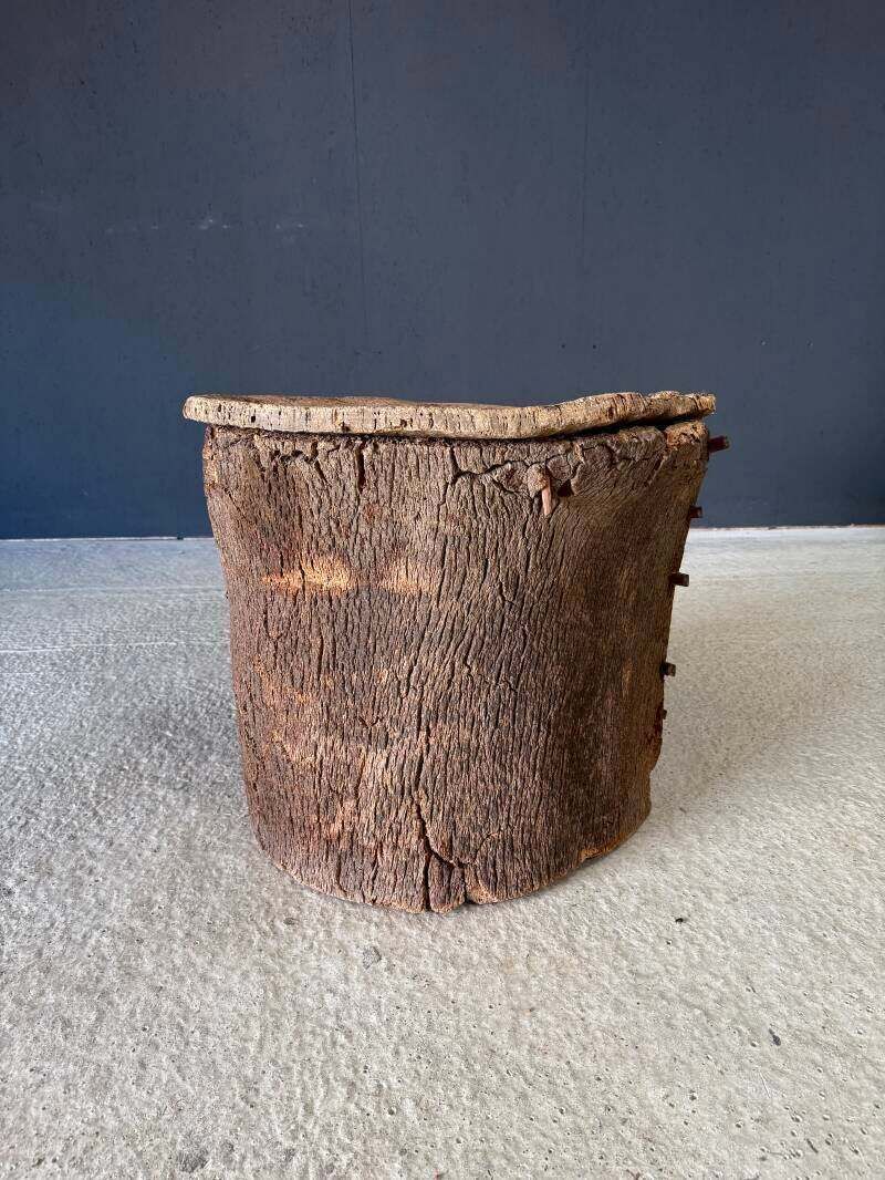 Early 20th Century Artisan Made Cork Side Table, Portugal photo buy